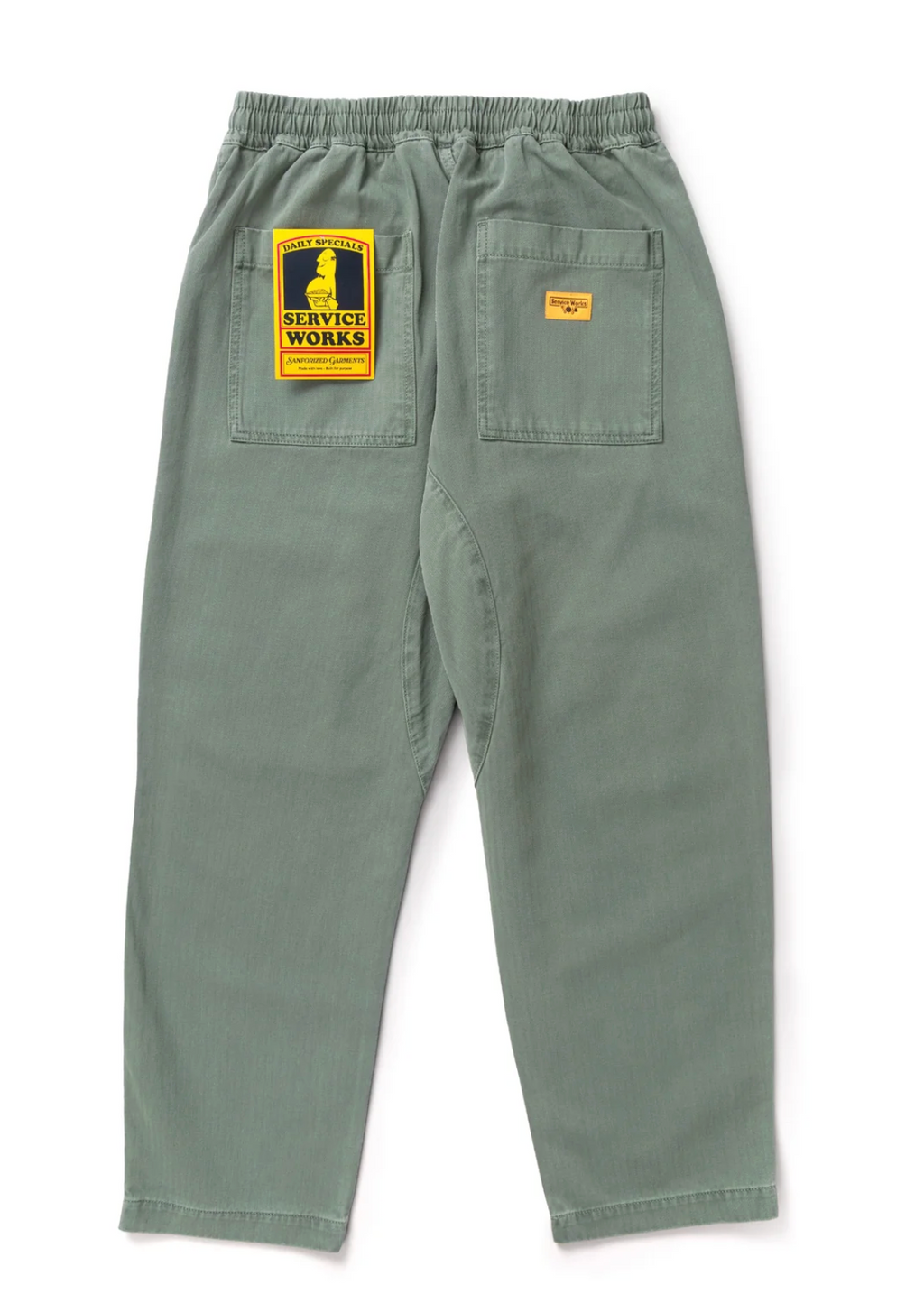 Service Works Pigment Herringbone Chef Pant- Olive