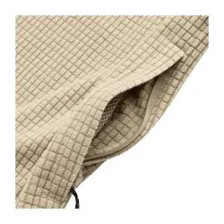 Elliker Hudswell Pullover Grid Fleece Hoodie - Taupe