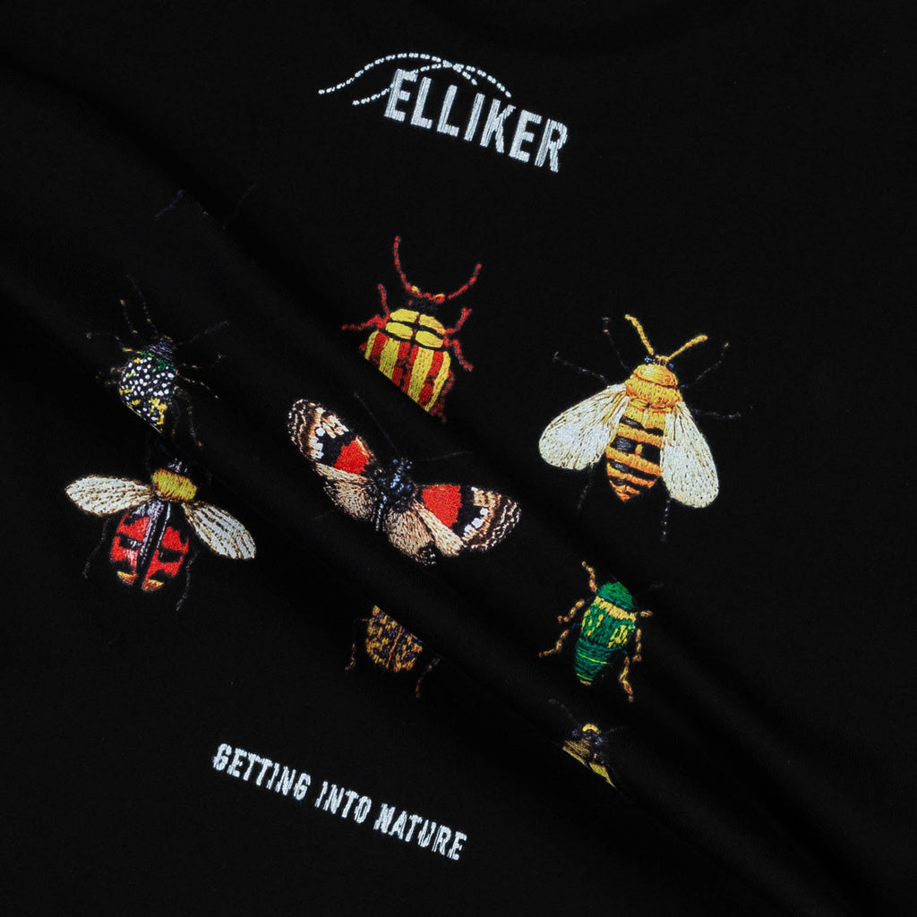 Elliker Rill Bug Print Short Sleeve Tee - Black