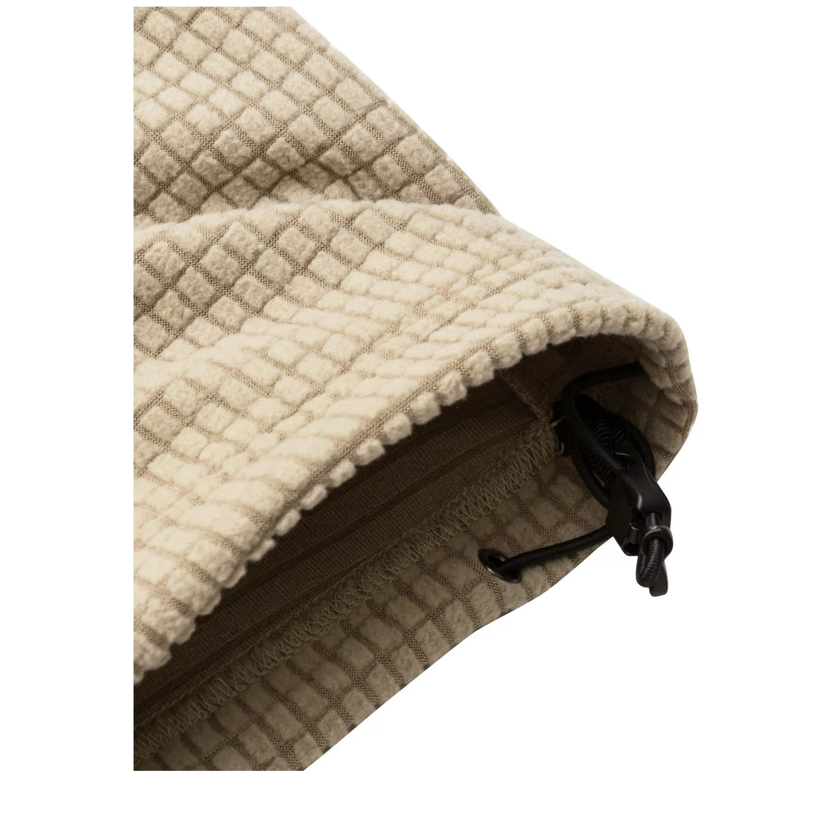 Elliker Hudswell Pullover Grid Fleece Hoodie - Taupe