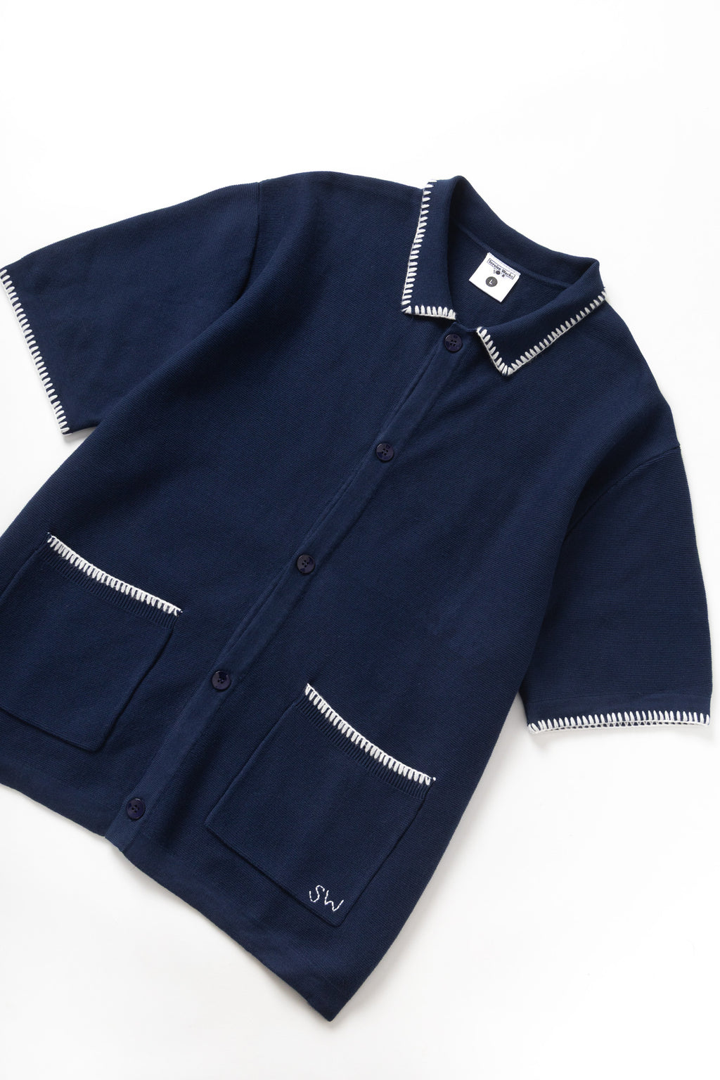 Service Works Blanket Stitch Knit - Navy