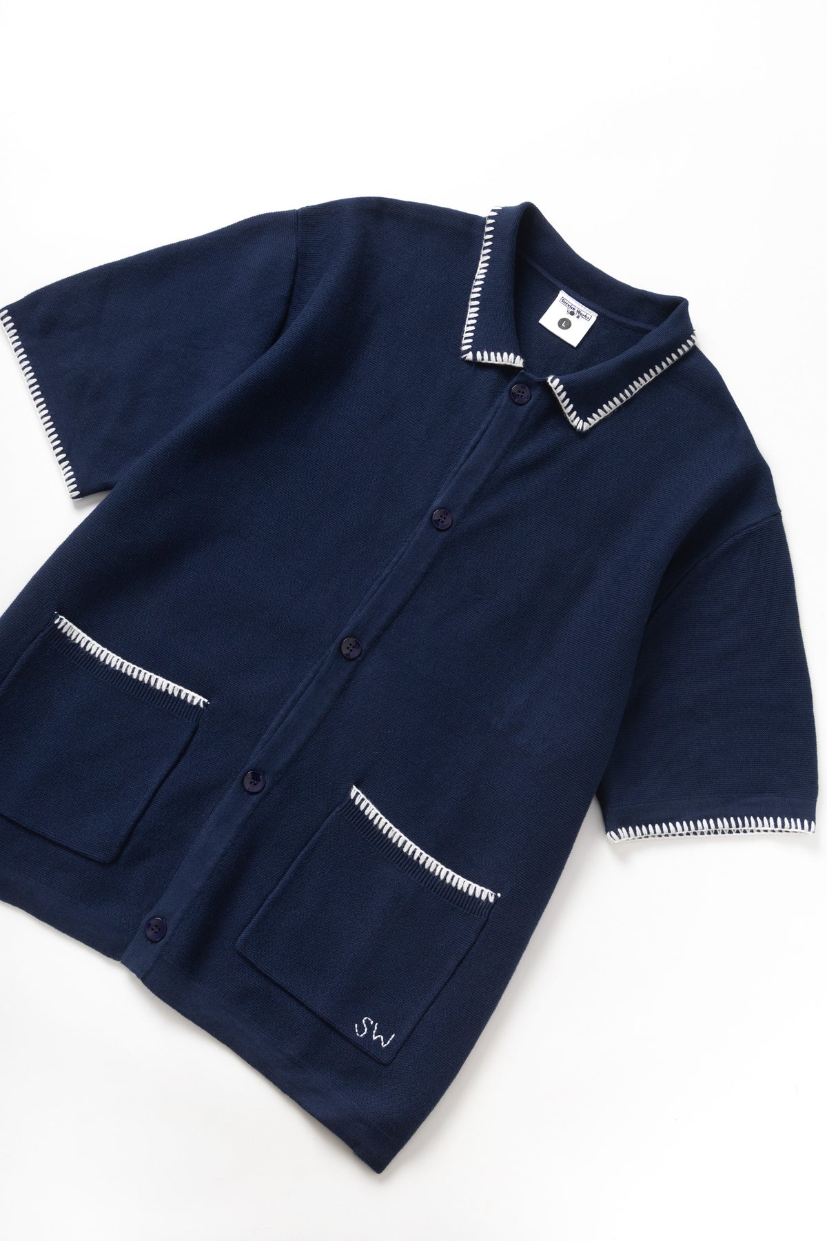 Service Works Blanket Stitch Knit - Navy