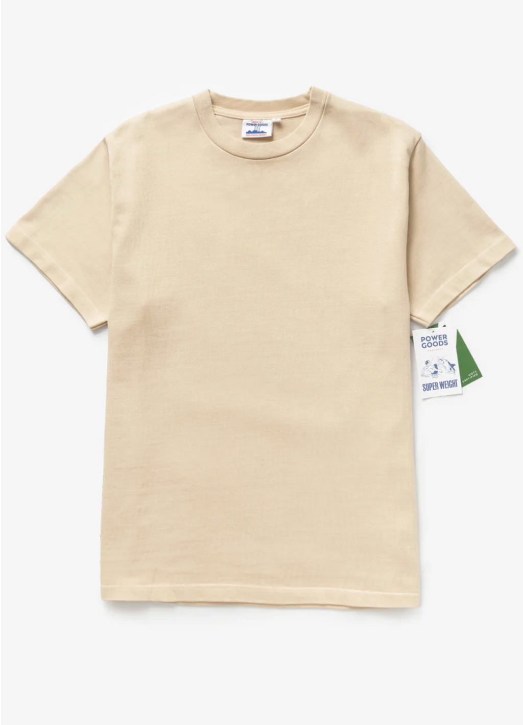 Power Goods Super Weight Tee - Khaki