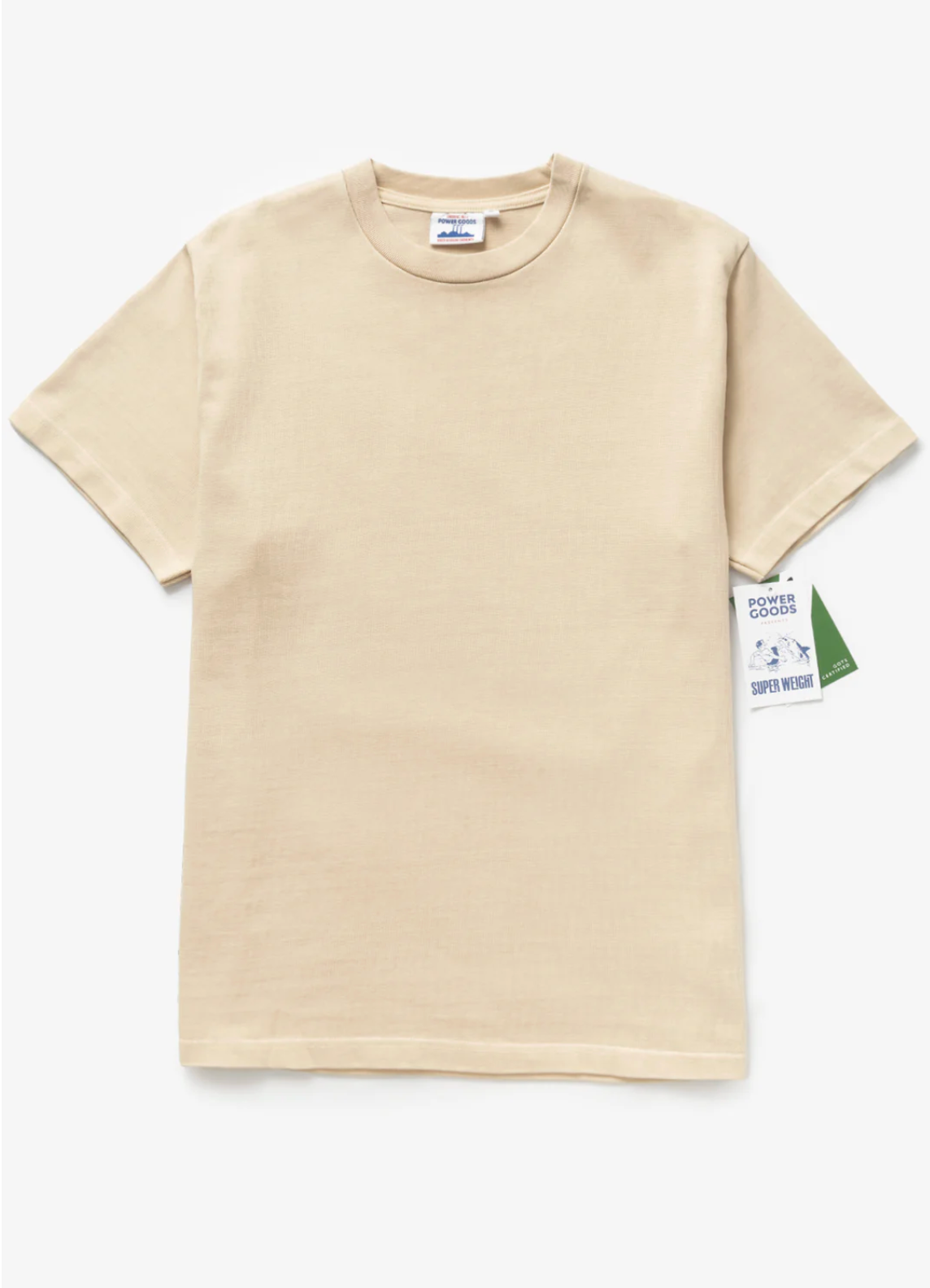 Power Goods Super Weight Tee - Khaki