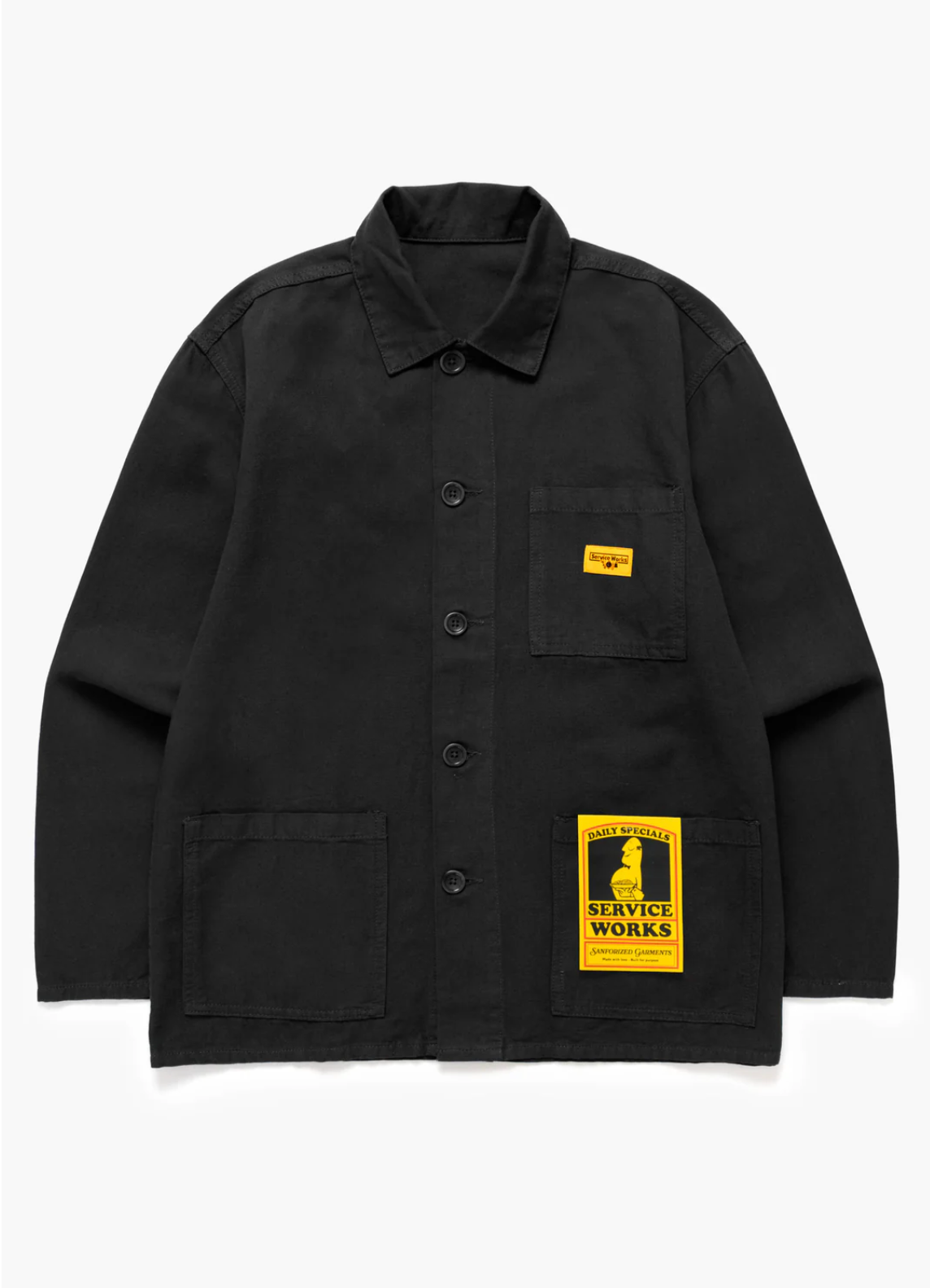 Service Works Canvas Chore Shirt - Black
