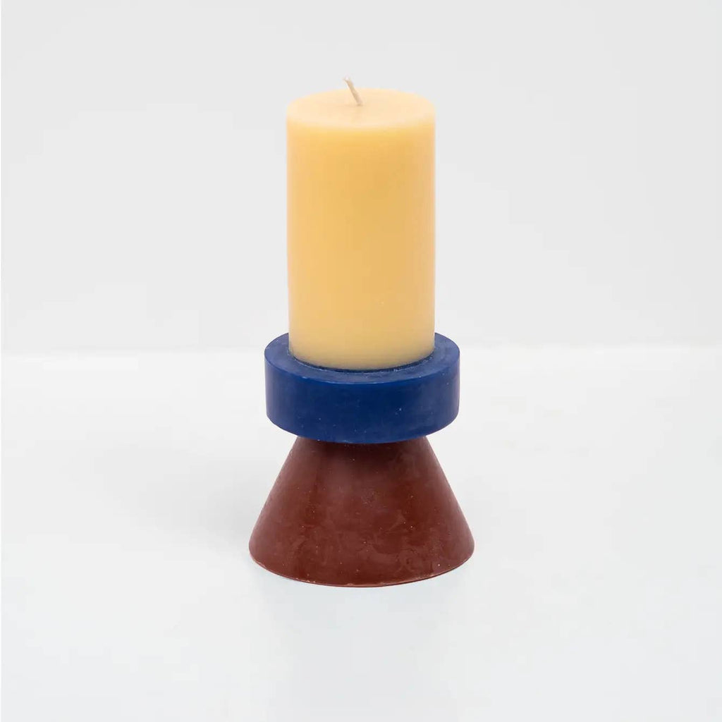YOD&CO Tall Stack Candle - Banana / Navy / Chocolate