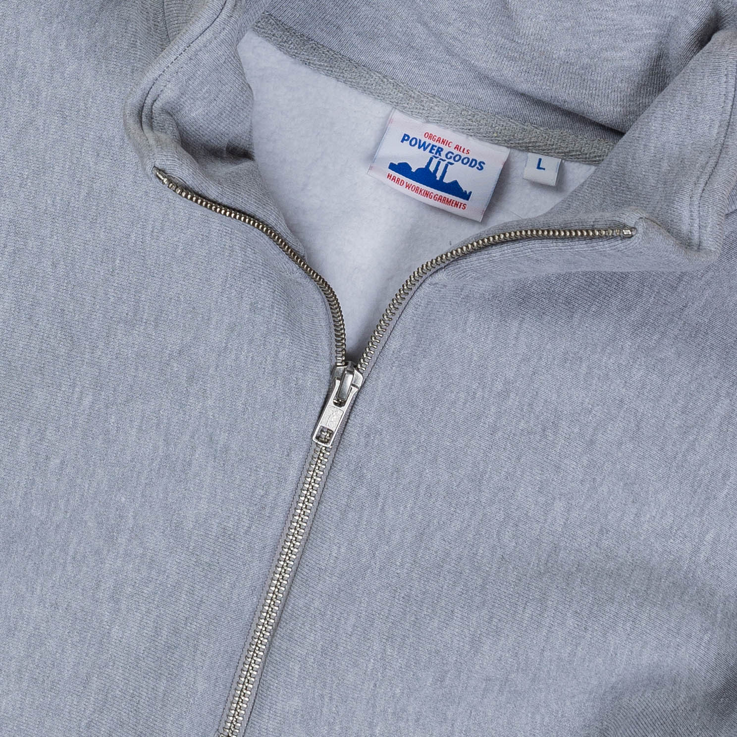 Power Goods Super Weight Quarter Zip - Heather Grey