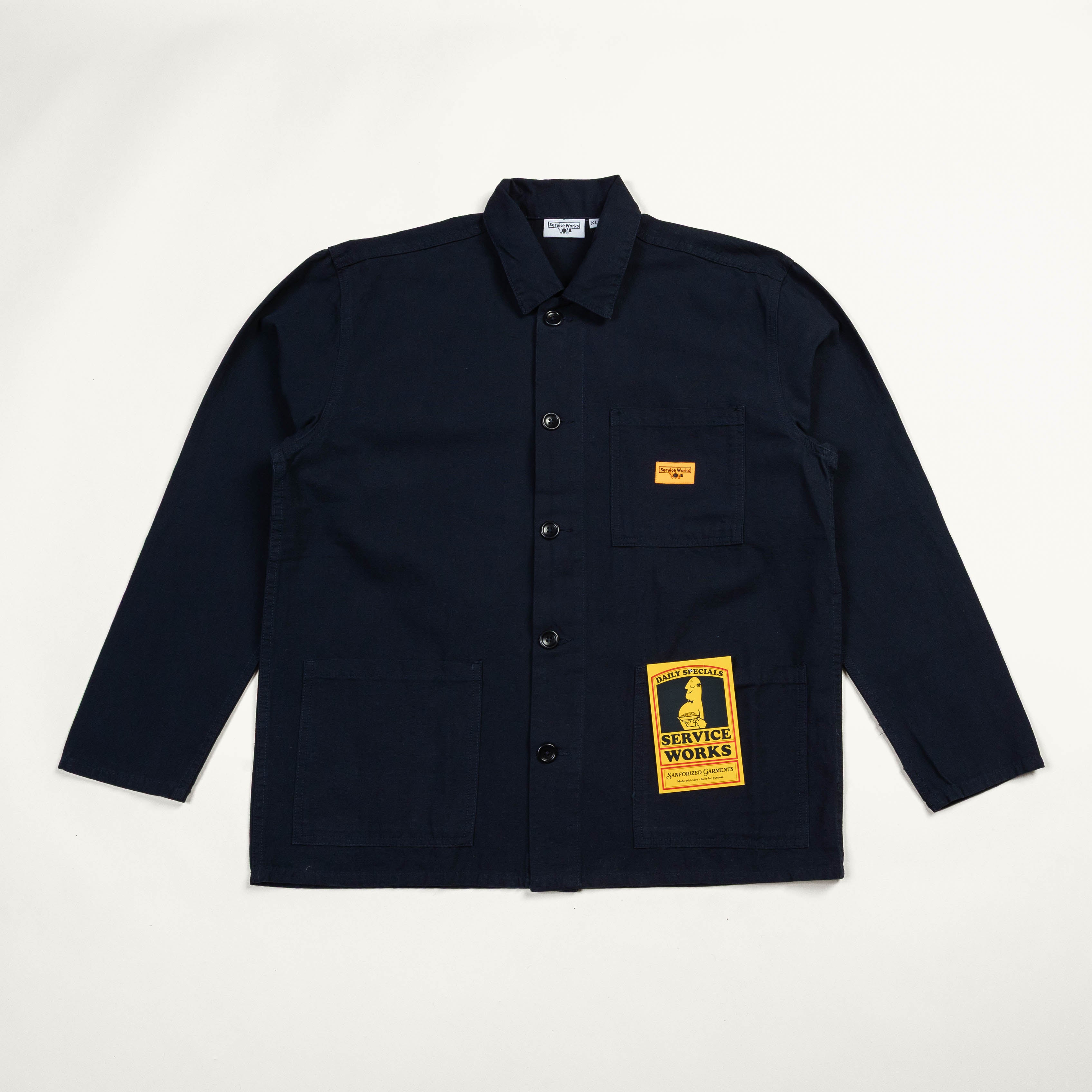 Service Works Canvas Chore Shirt - Dark Navy