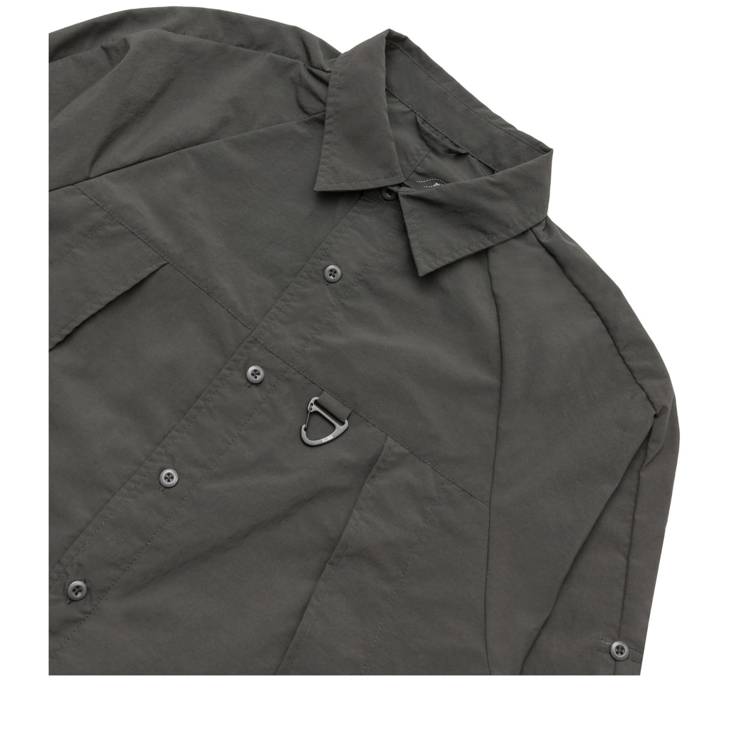 Elliker Craw Long Sleeve Zipper Tech Shirt - Grey