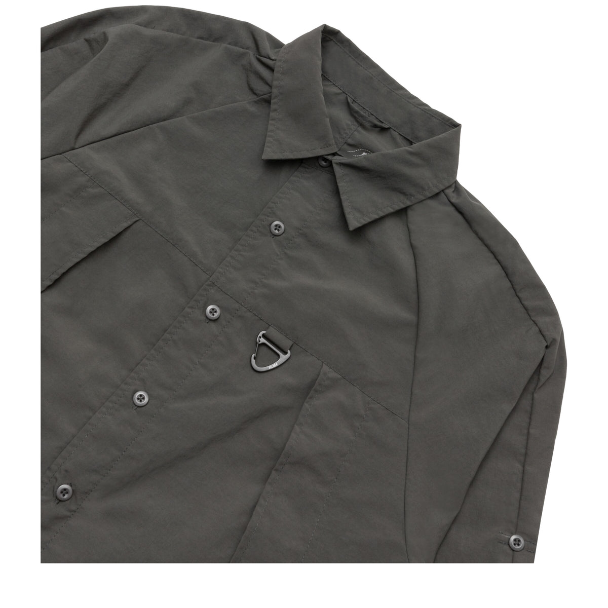 Elliker Craw Long Sleeve Zipper Tech Shirt - Grey