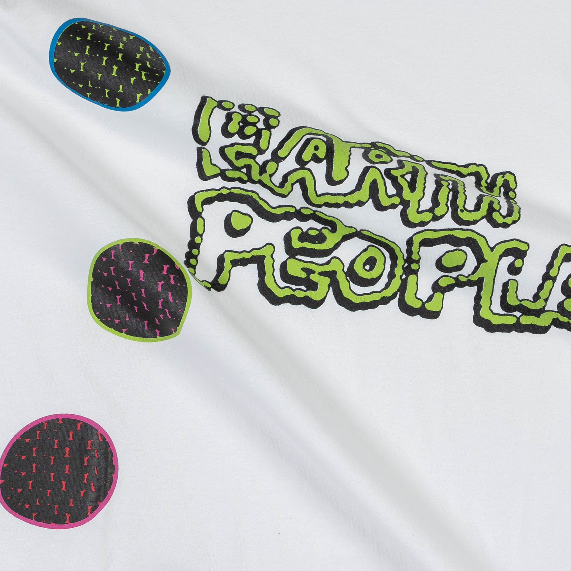 Earth People Dot Crew Tee - White