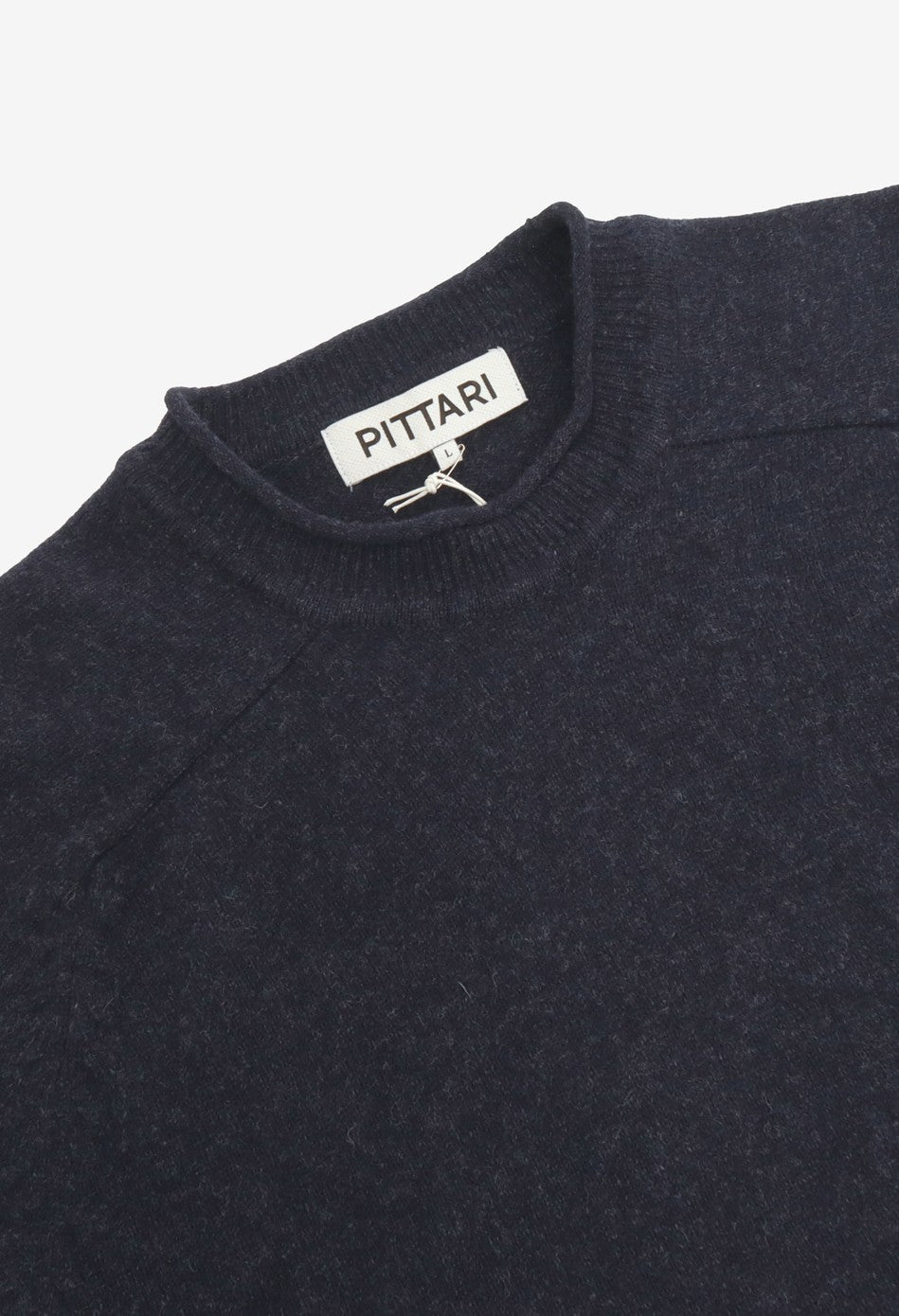 Pittari Usk Lambswool Sweater - Indigo Melange