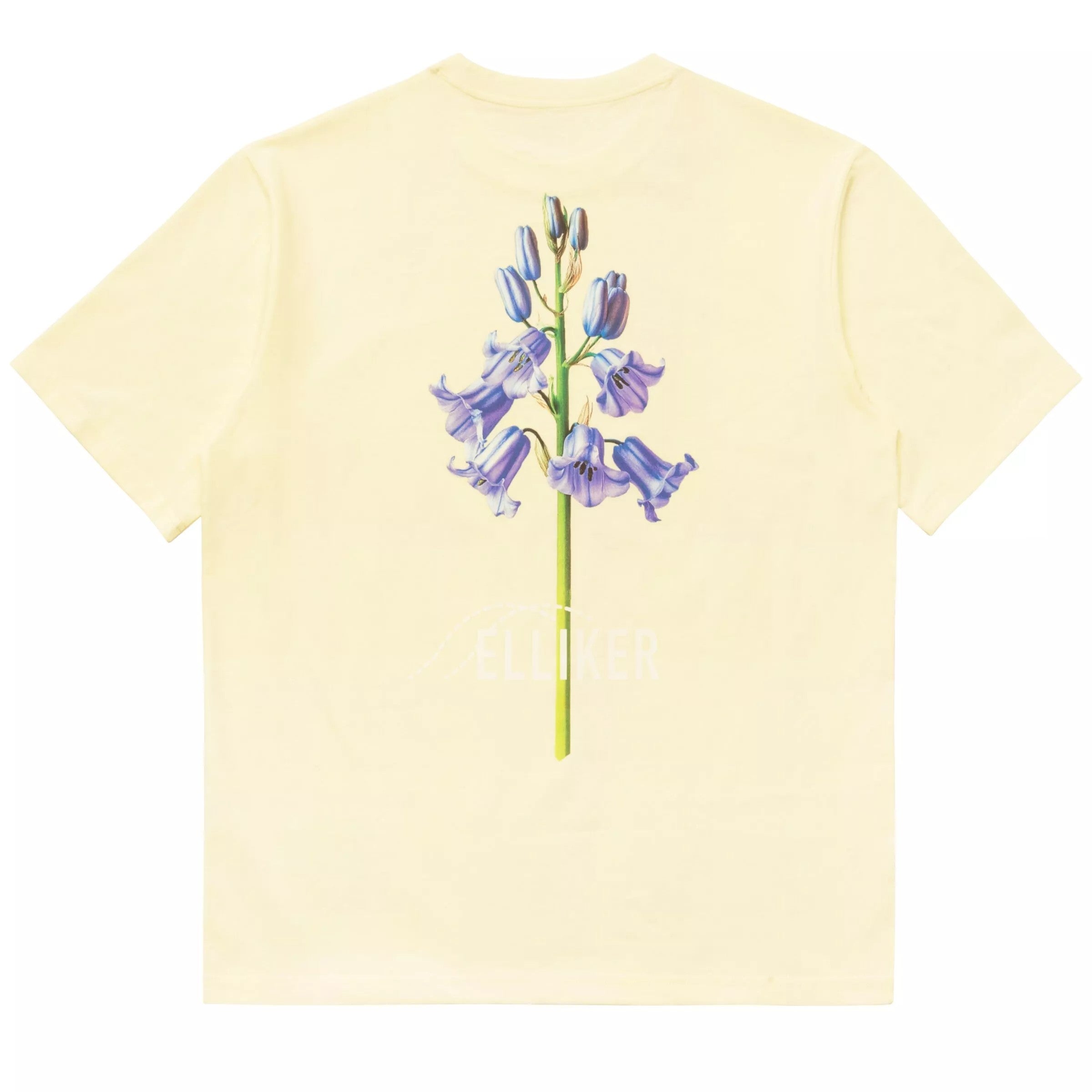 Elliker Rill Bluebell Print Short Sleeve Tee - Off White