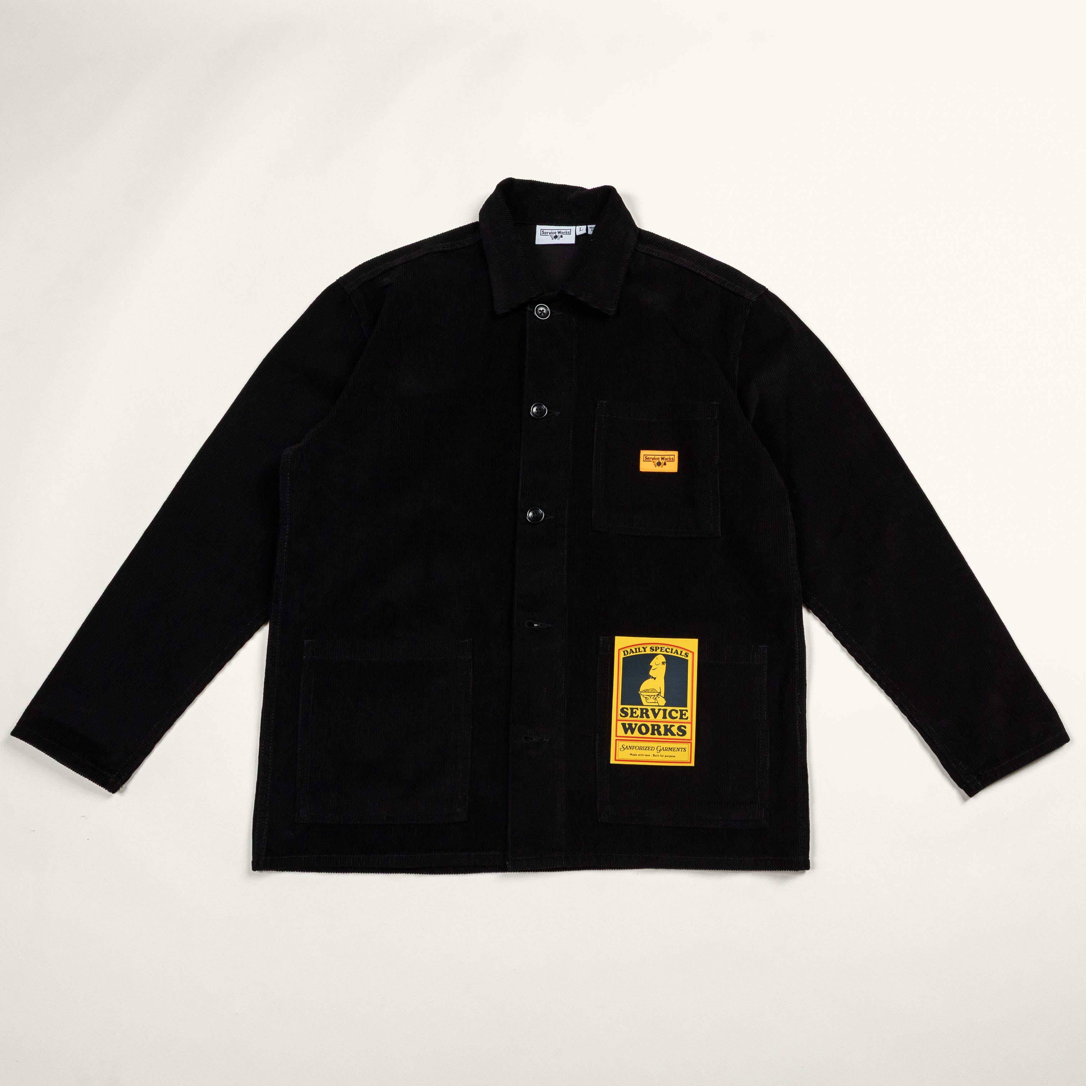 Service Works Corduroy Chore Shirt - Black