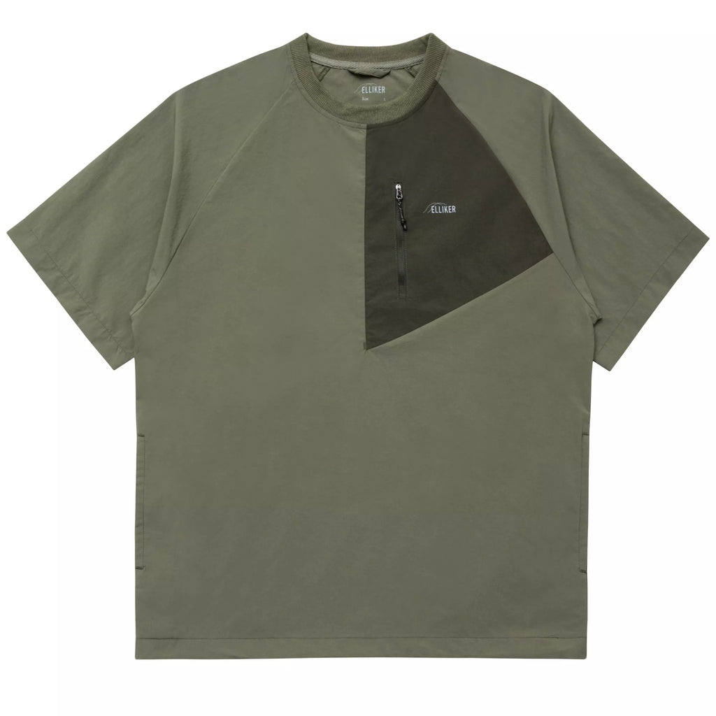 Elliker Kex Short Sleeve Tech Tee - Khaki