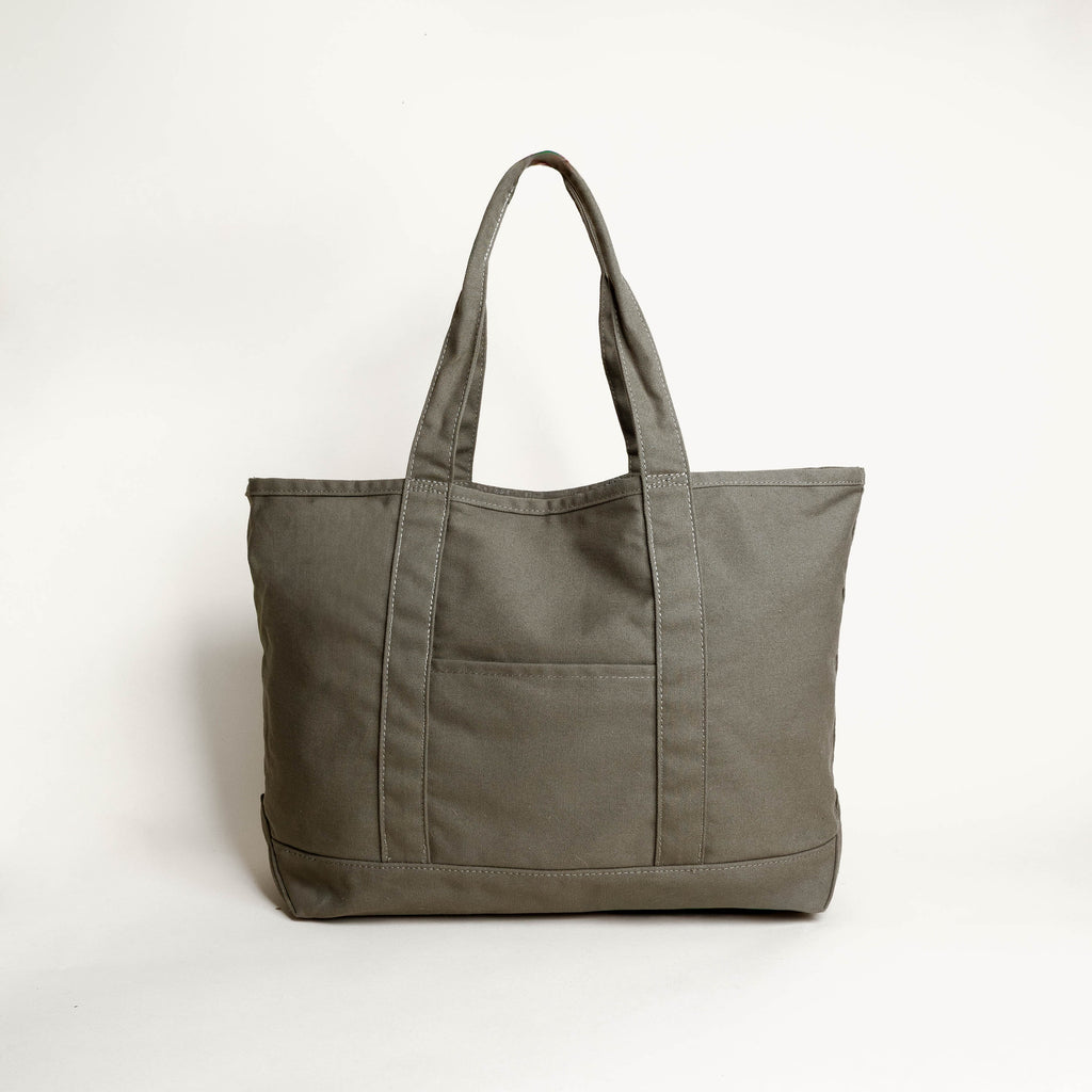 Truss Cotton Canvas Tote - Green