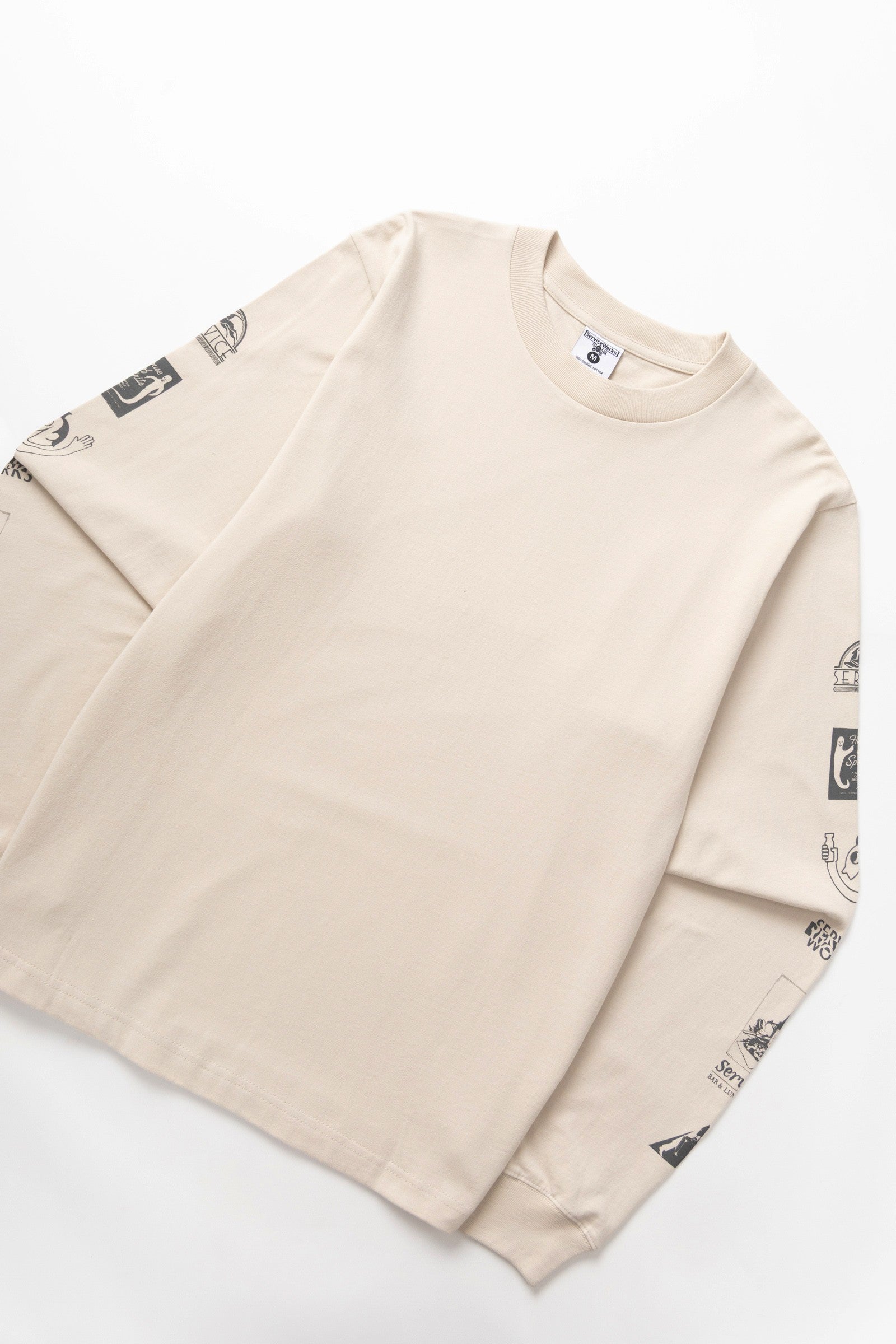 Service Works Bootleg Long Sleeve Tee - Natural