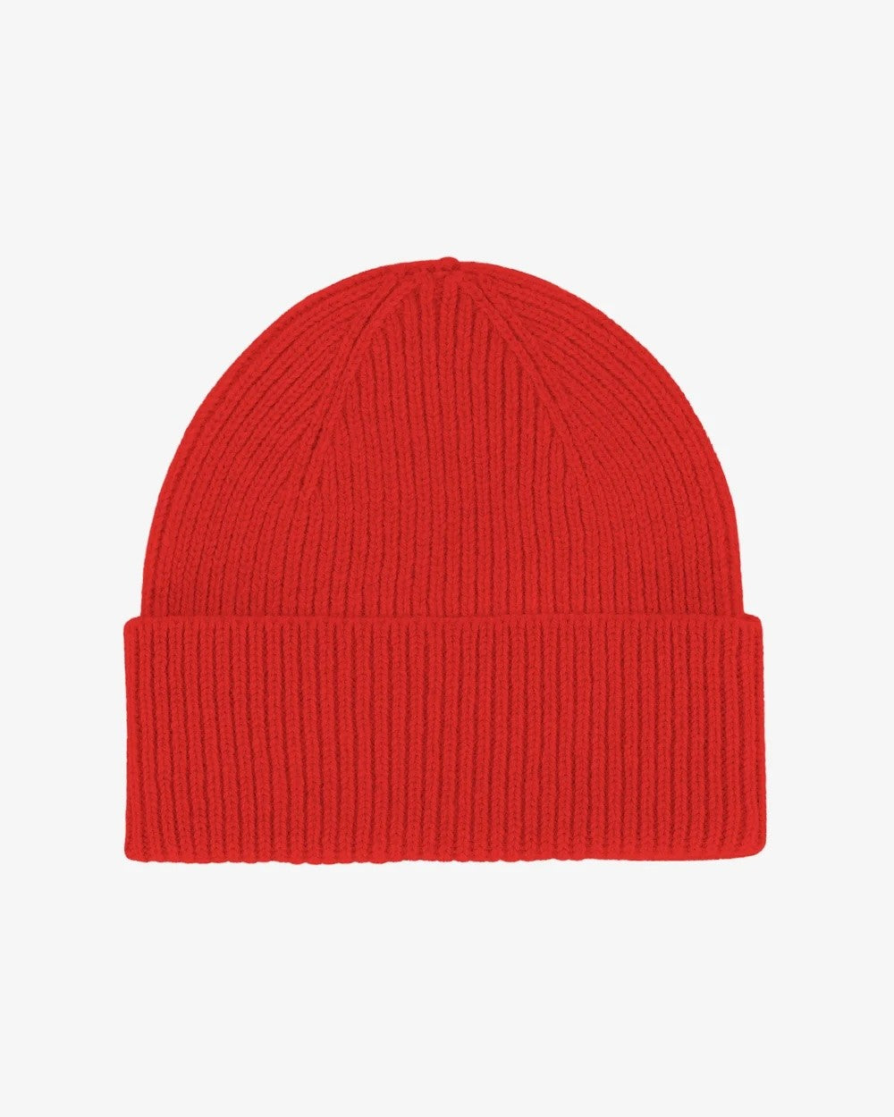 Colorful Standard Merino Wool Beanie - Red Tangerine