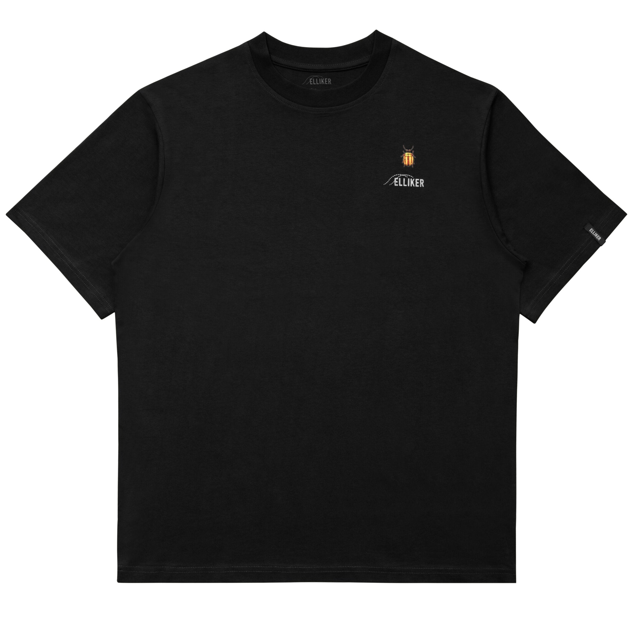Elliker Rill Bug Print Short Sleeve Tee - Black