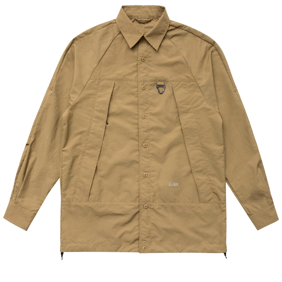 Elliker Craw Long Sleeve Zipper Tech Shirt - Sand