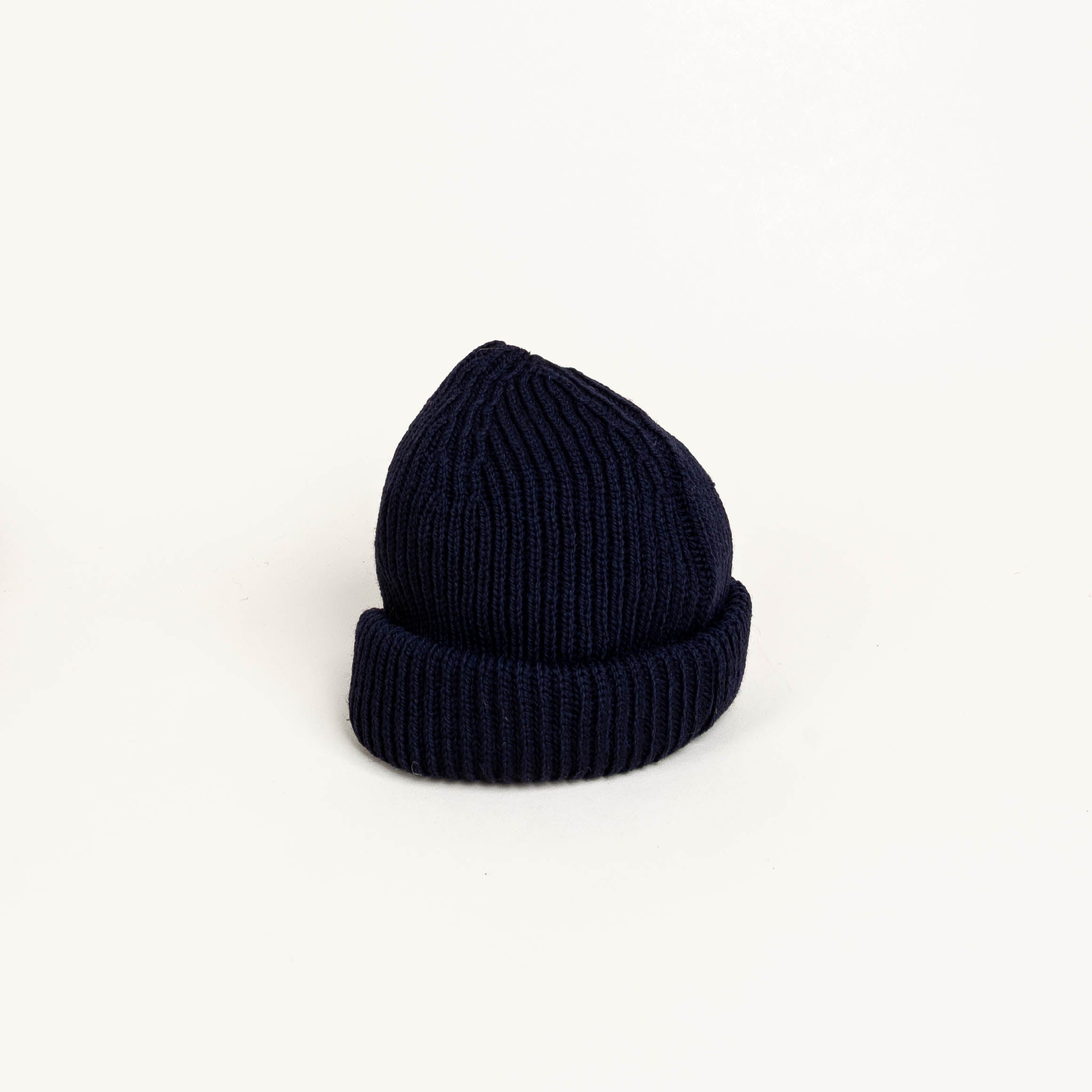 Highland 2000 Merino Ribbed Beanie - Navy