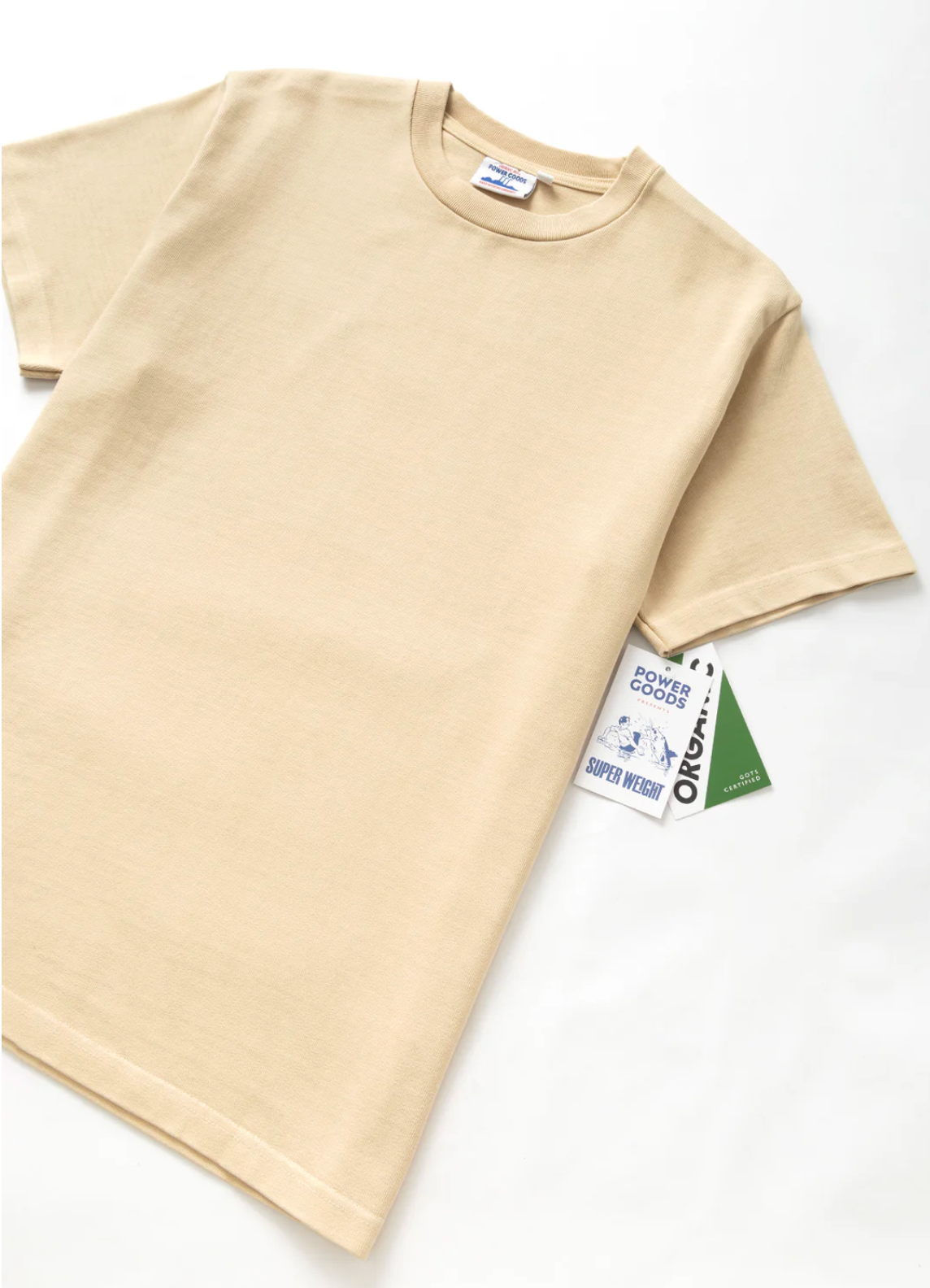Power Goods Super Weight Tee - Khaki