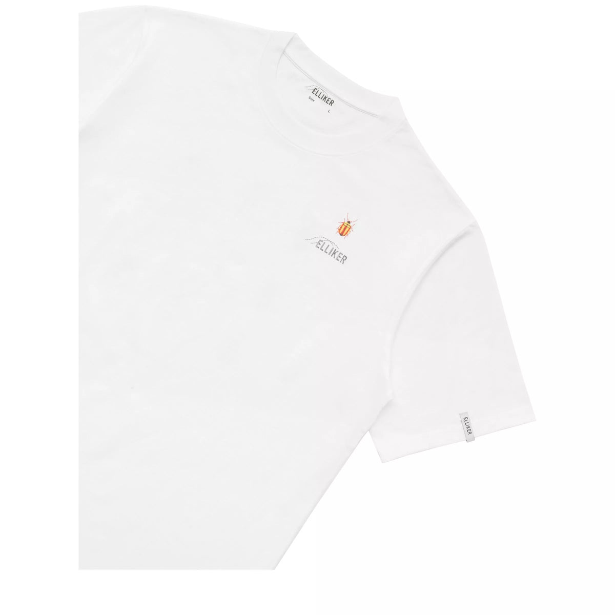 Elliker Rill Bug Print Short Sleeve Tee - White