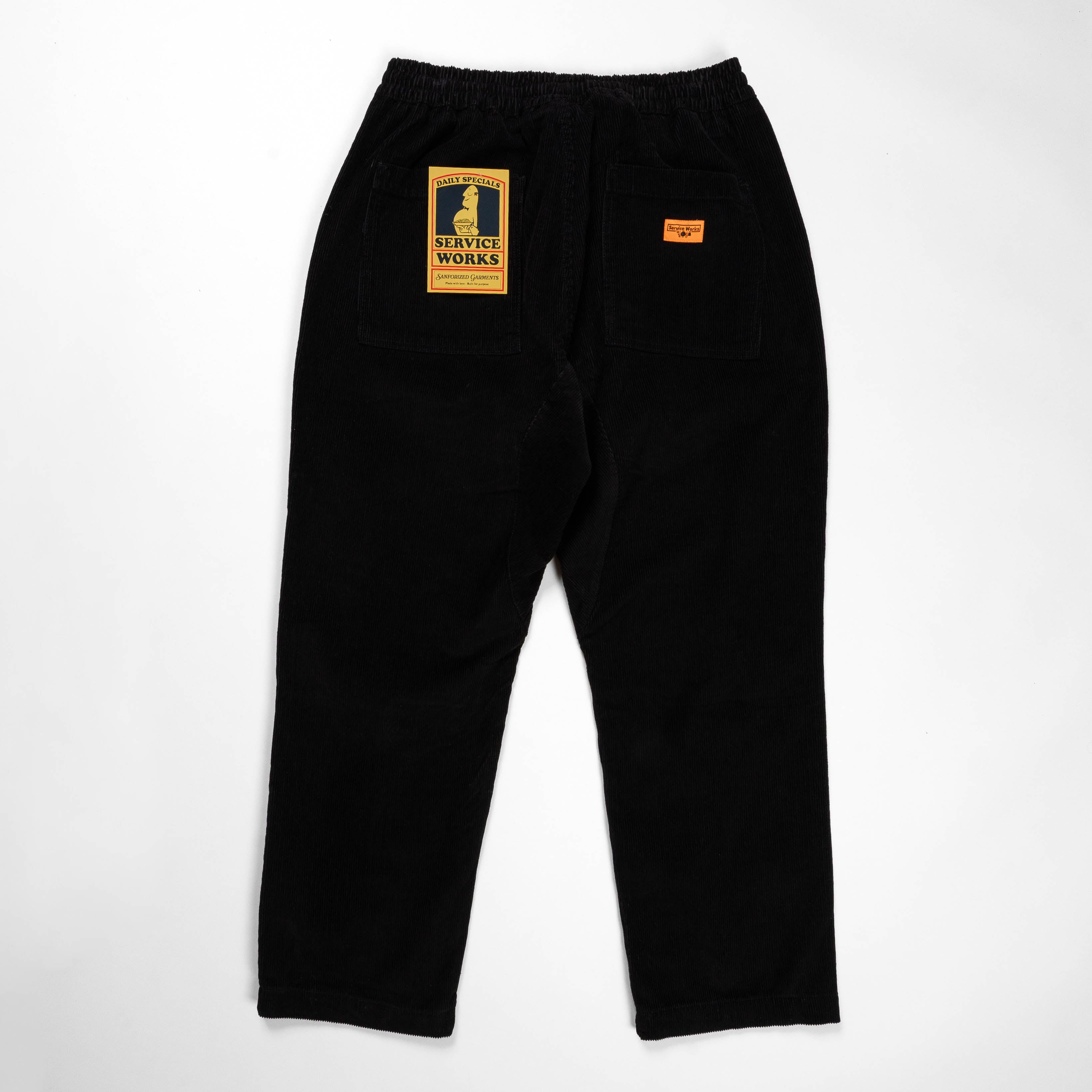 Service Works Corduroy Chef Pants - Black