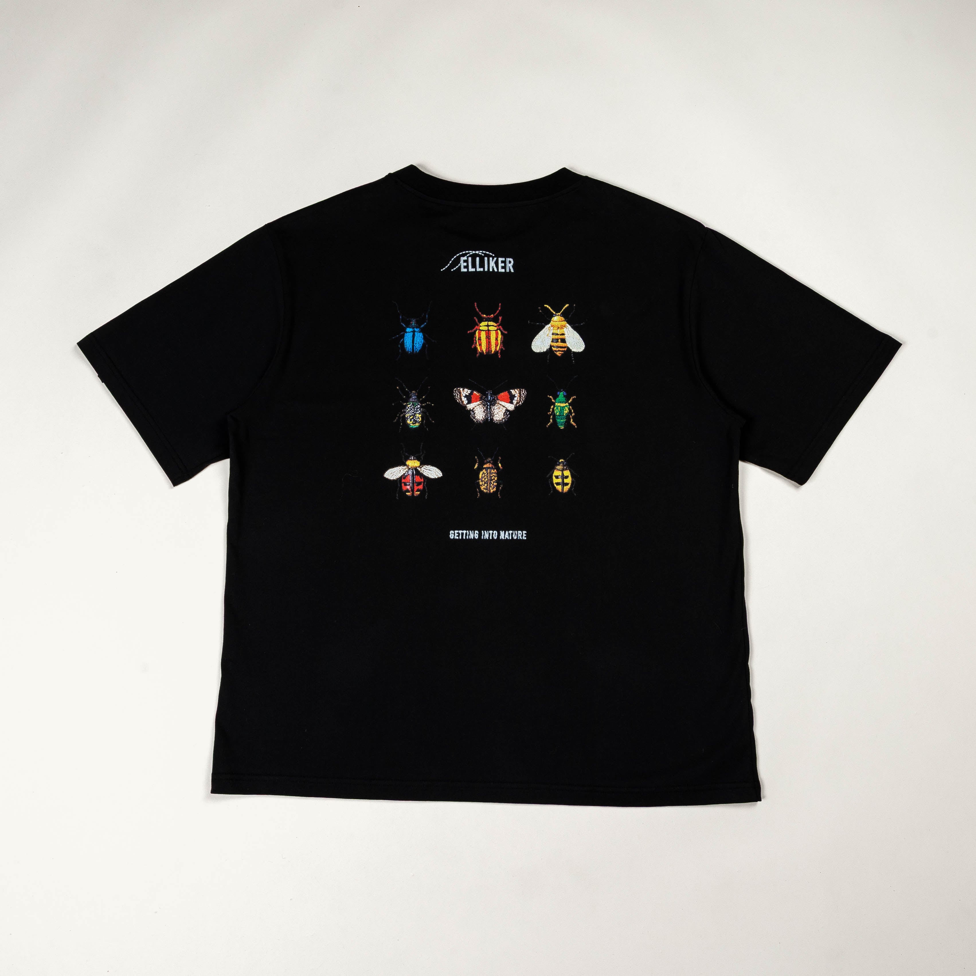 Elliker Rill Bug Print Short Sleeve Tee - Black