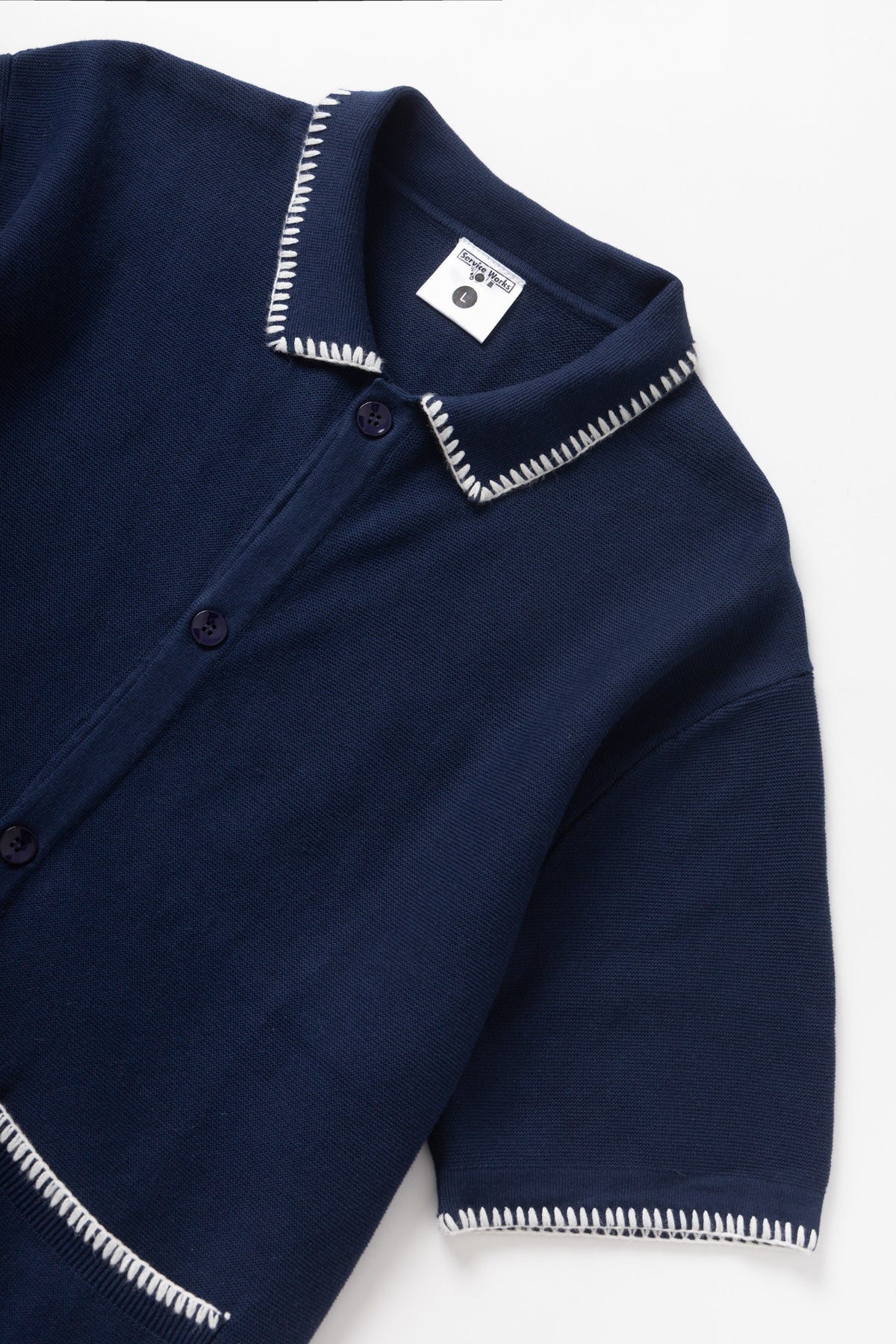 Service Works Blanket Stitch Knit - Navy