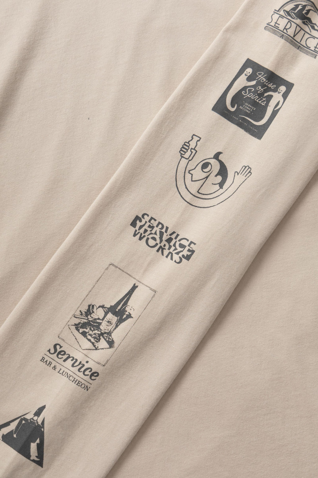 Service Works Bootleg Long Sleeve Tee - Natural