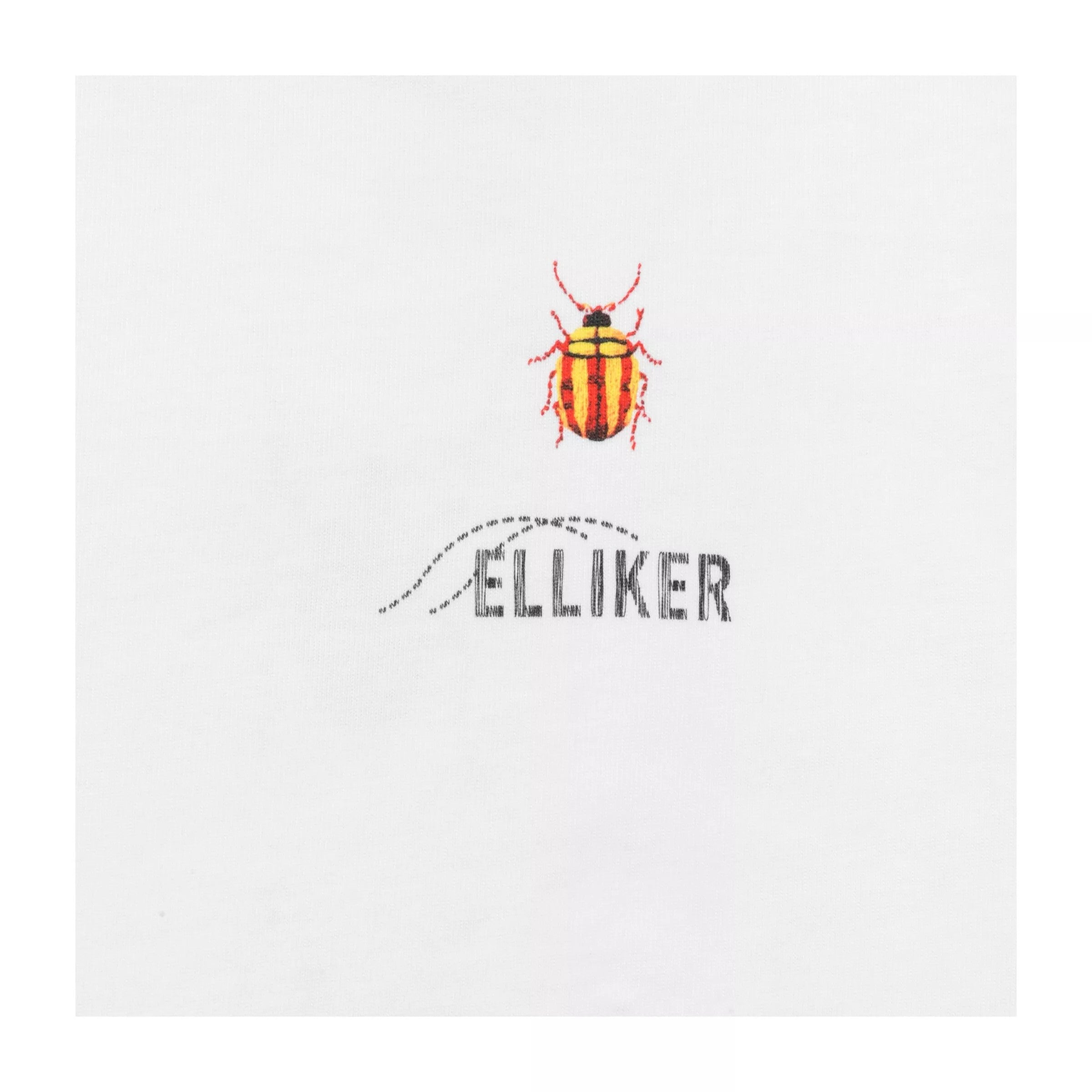 Elliker Rill Bug Print Short Sleeve Tee - White
