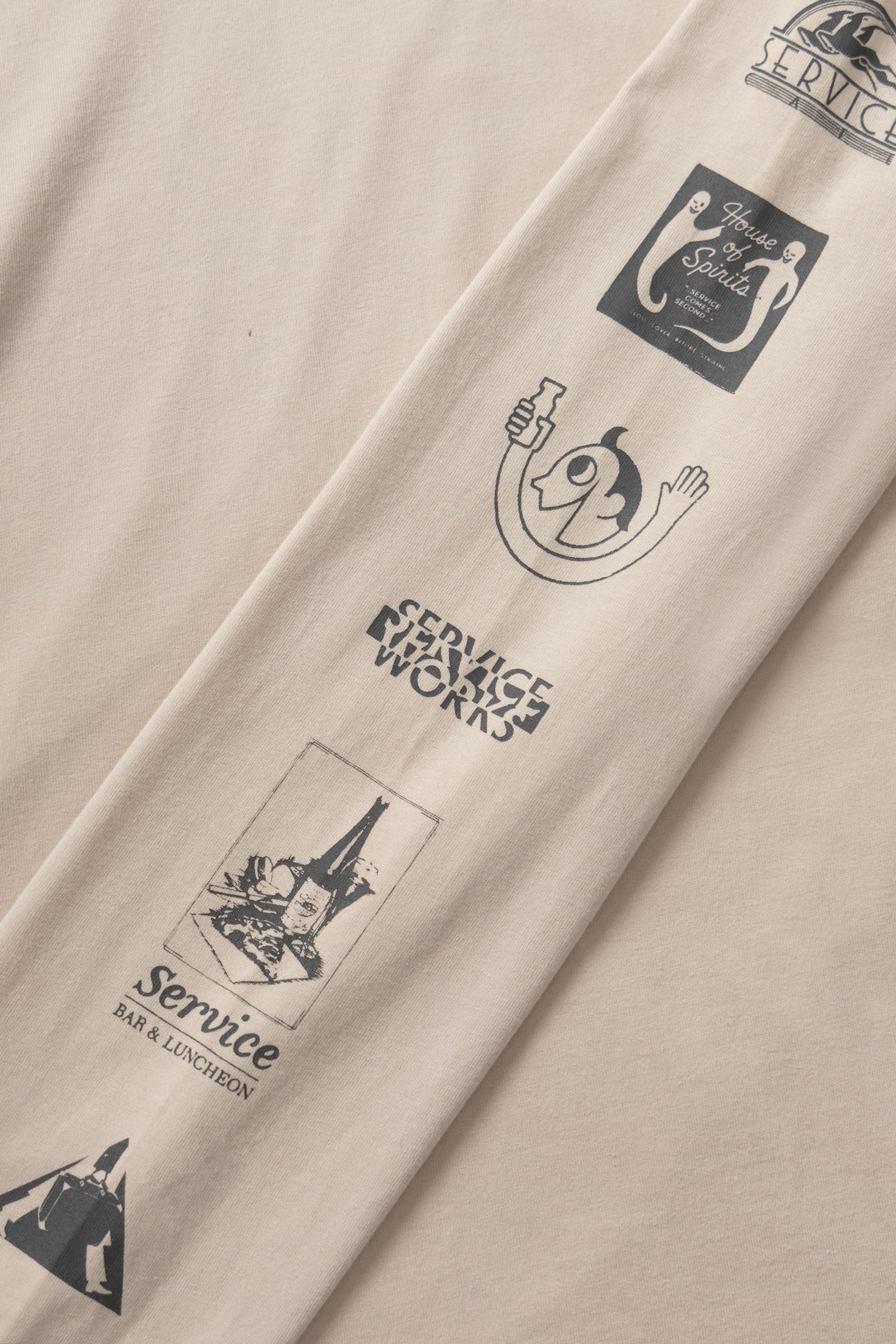Service Works Bootleg Long Sleeve Tee - Natural