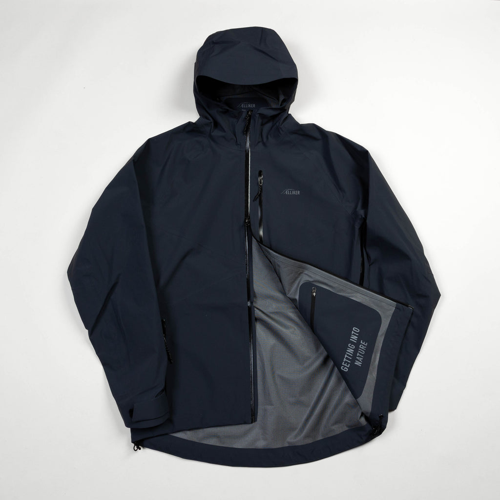 Elliker Ayre 3L Waterproof Shell Jacket - Navy