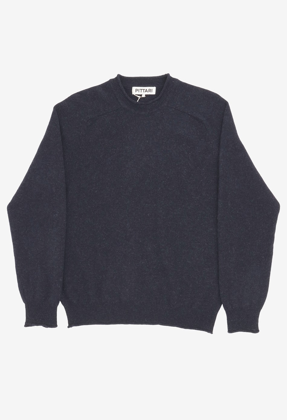 Pittari Usk Lambswool Sweater - Indigo Melange