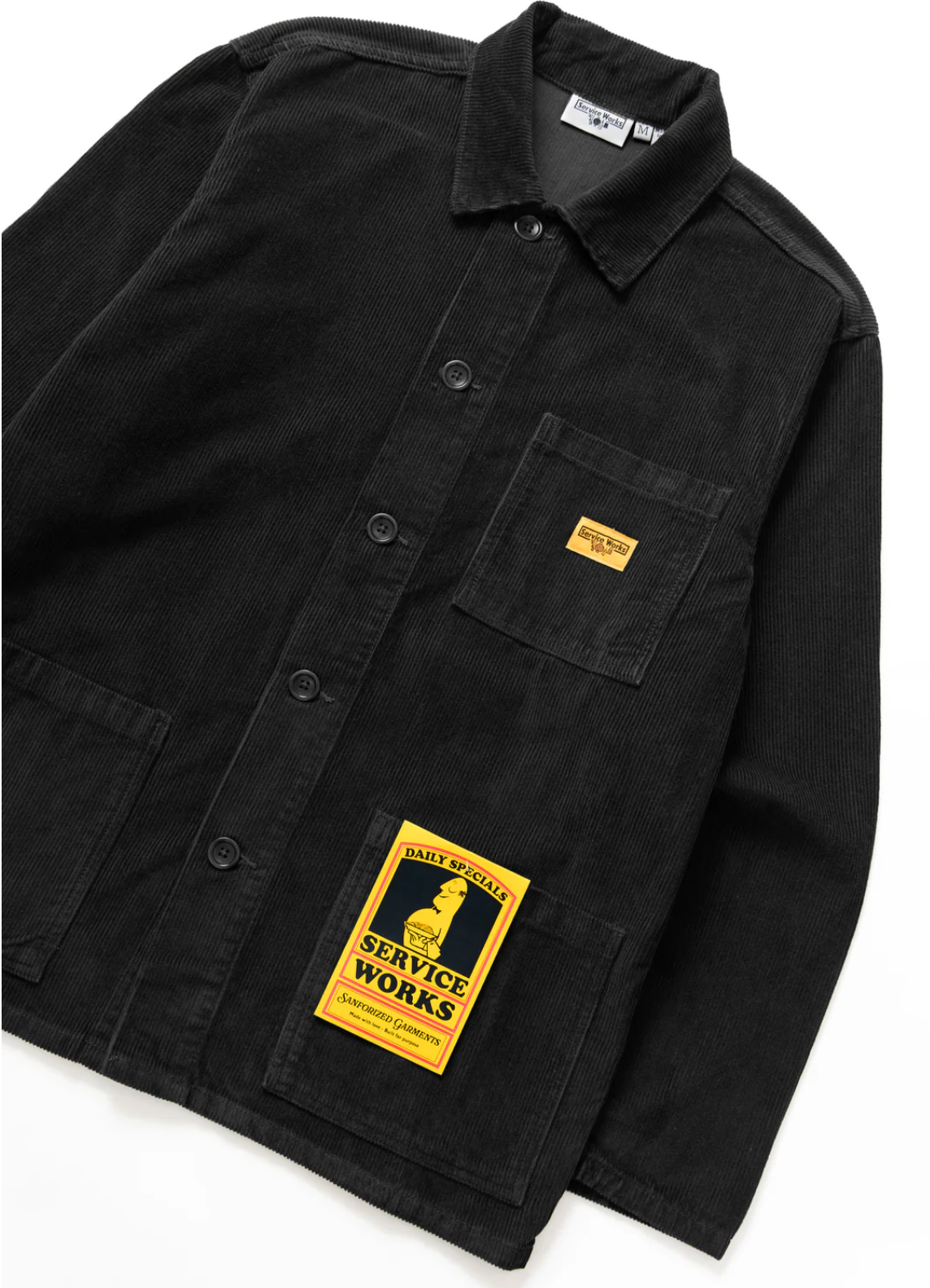 Service Works Corduroy Chore Shirt - Black