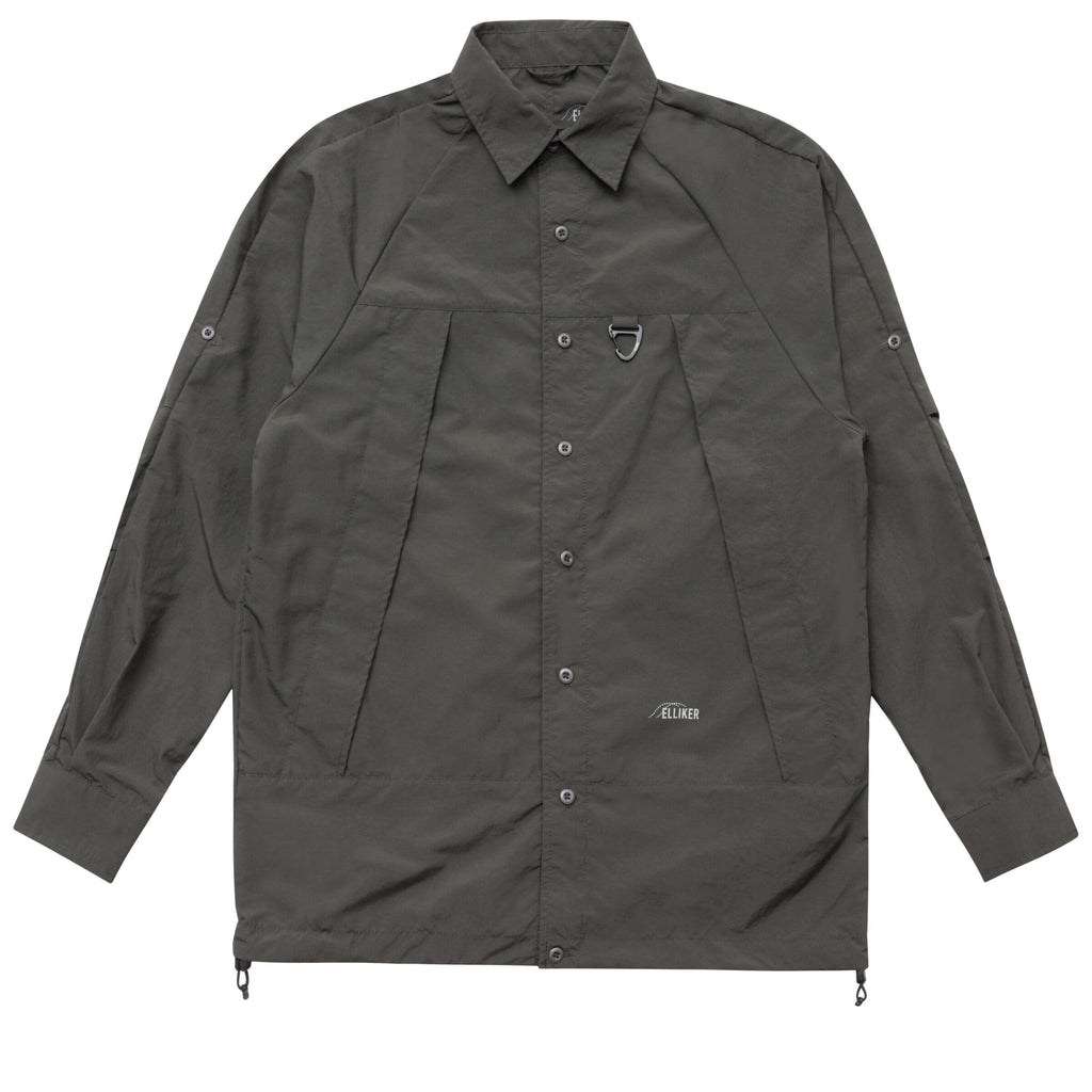 Elliker Craw Long Sleeve Zipper Tech Shirt - Grey