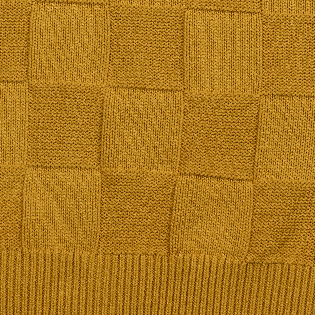 Service Works Check Knit Crewneck - Ochre