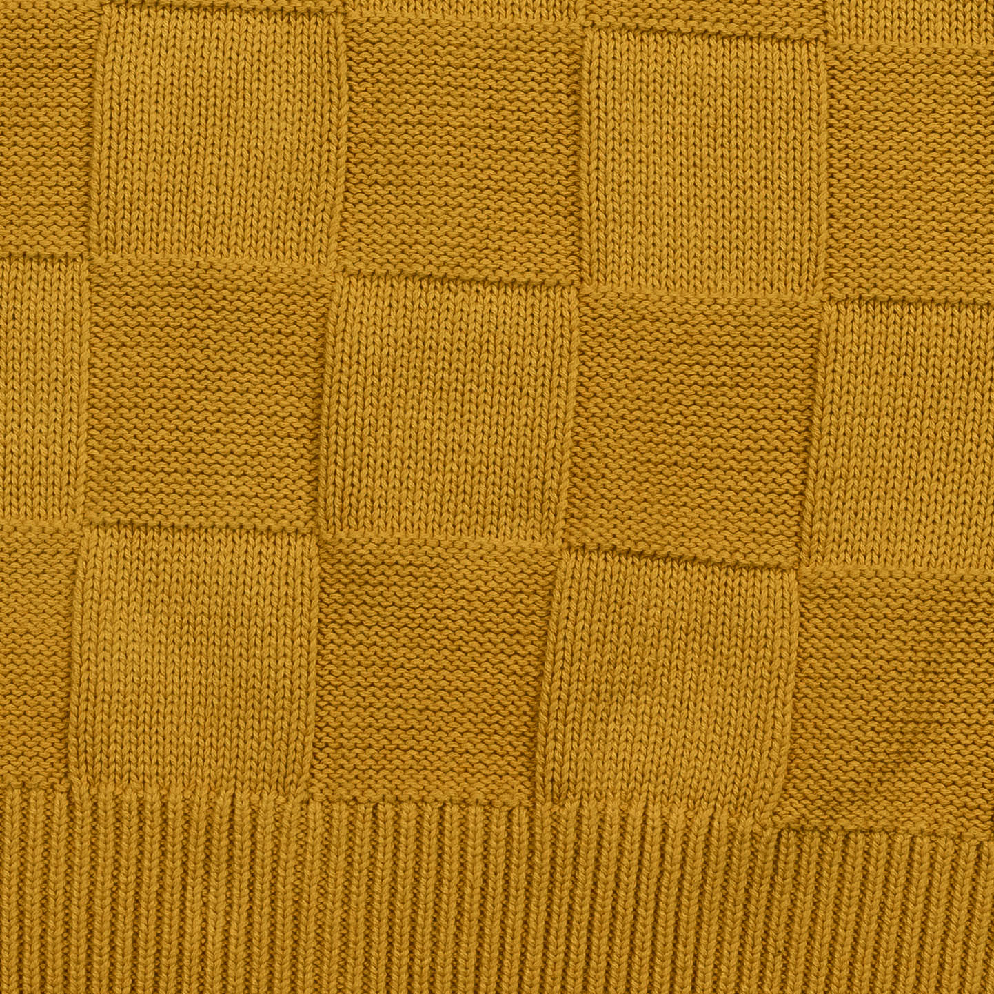 Service Works Check Knit Crewneck - Ochre
