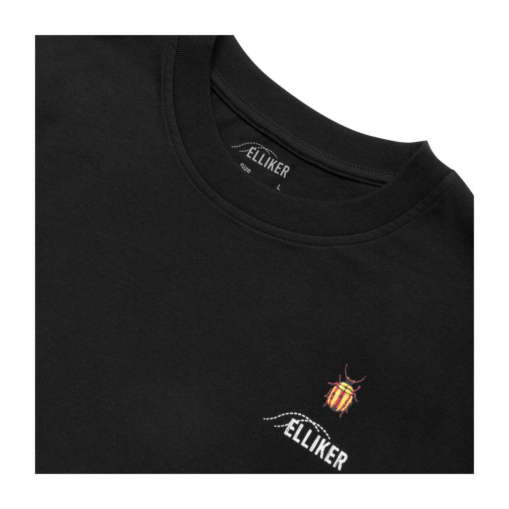 Elliker Rill Bug Print Short Sleeve Tee - Black