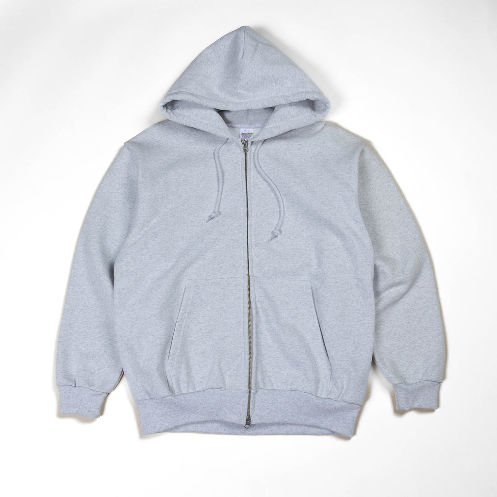 United Athle Magnum Weight Double Zip Hoodie - Ash Grey