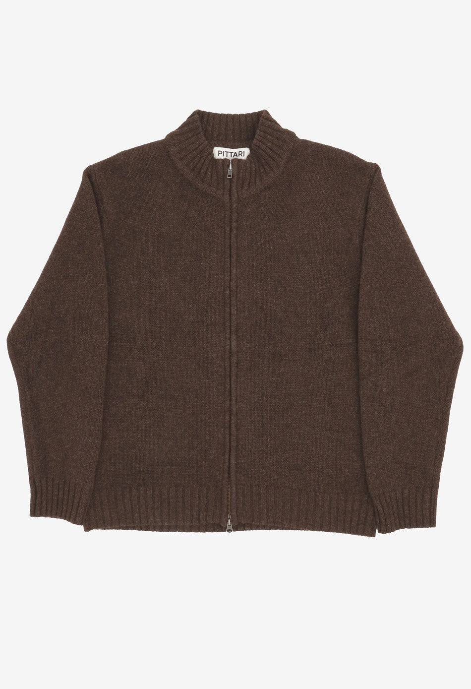 Pittari Fell Lambswool Cardigan- Cocao