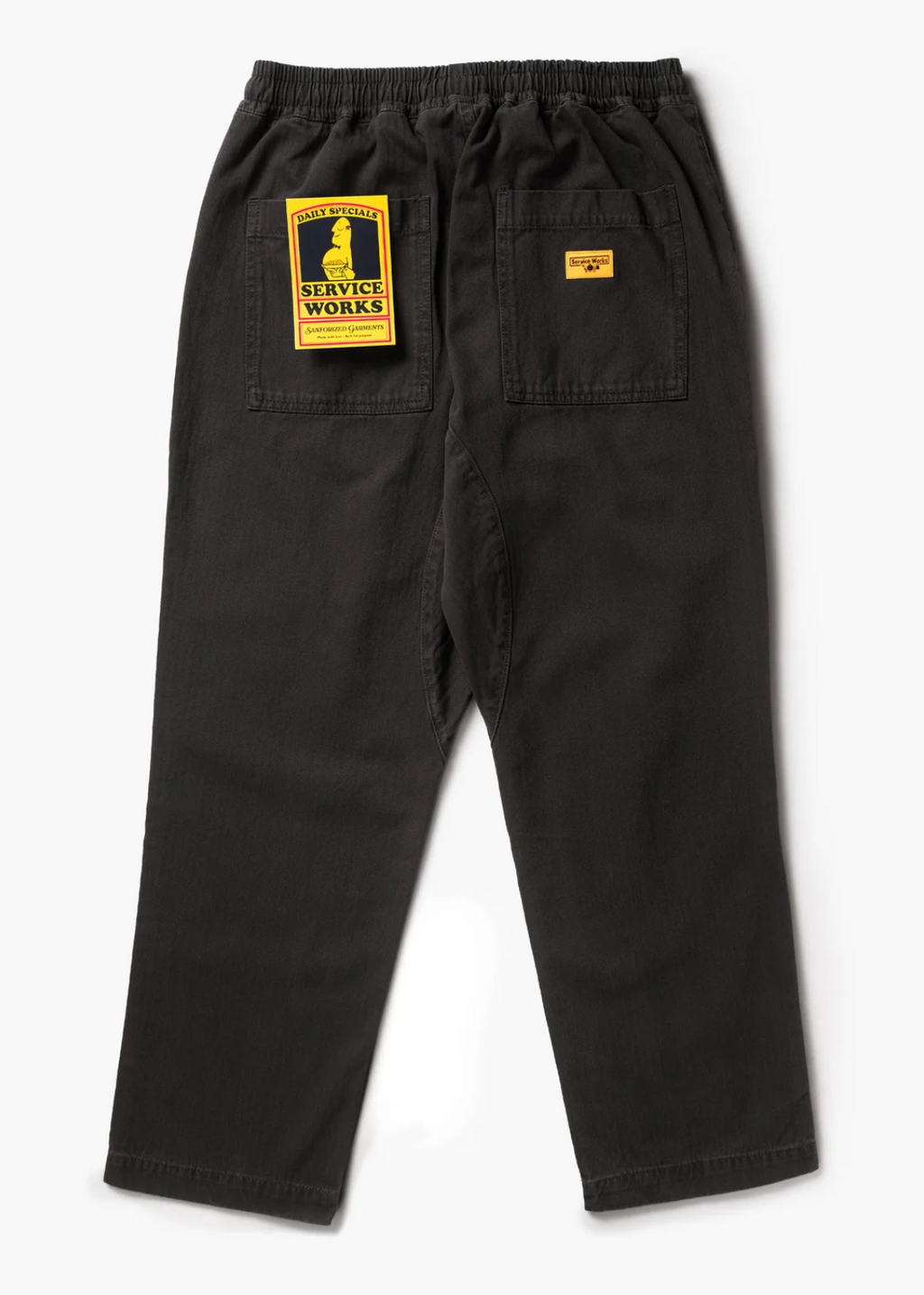 Service Works Pigment Herringbone Chef Pant- Black