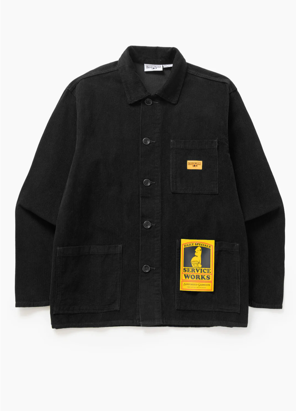 Service Works Corduroy Chore Shirt - Black