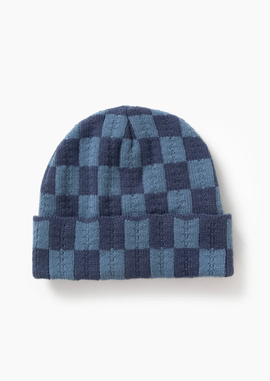 Service Works Chunky Check Beanie - Navy