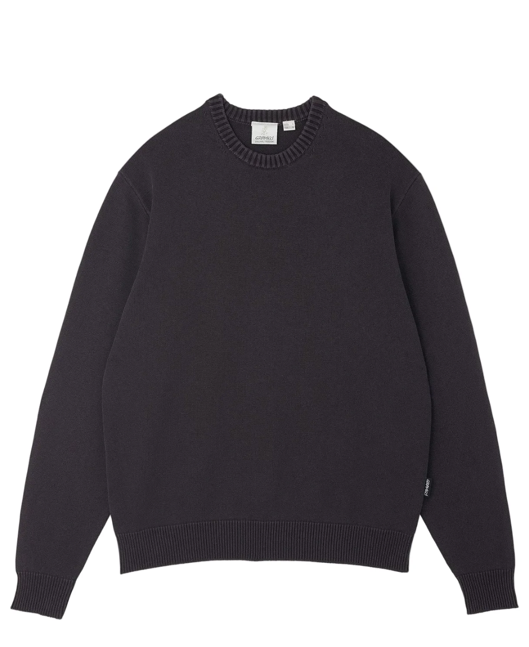 Gramicci Cotton Knit Crew - Charcoal