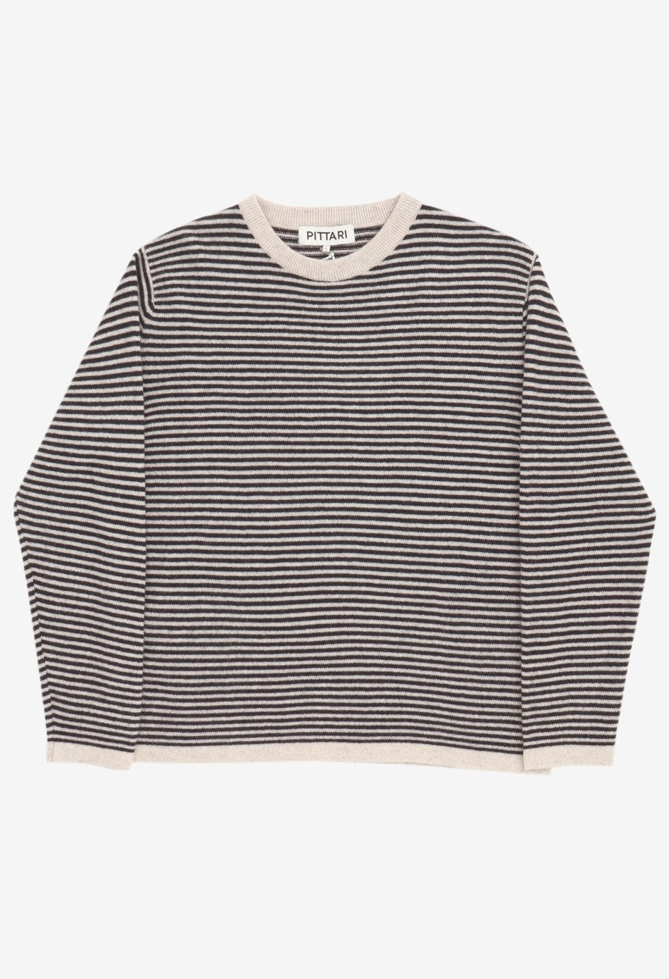 Pittari Trent Crew Lambswool Sweater - Clay / Navy