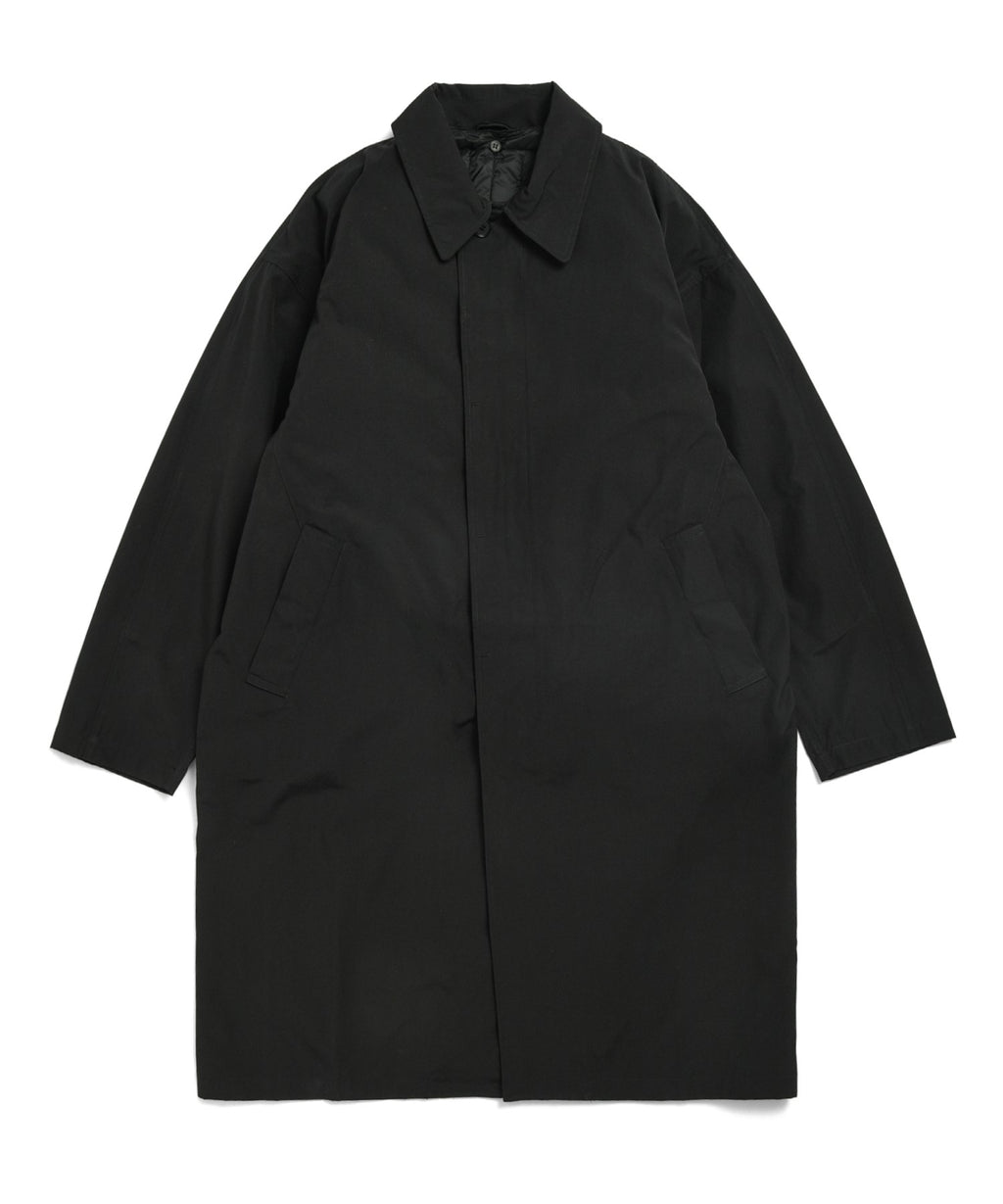 Taion Bal Collar Coat Set + Down Jacket - Black