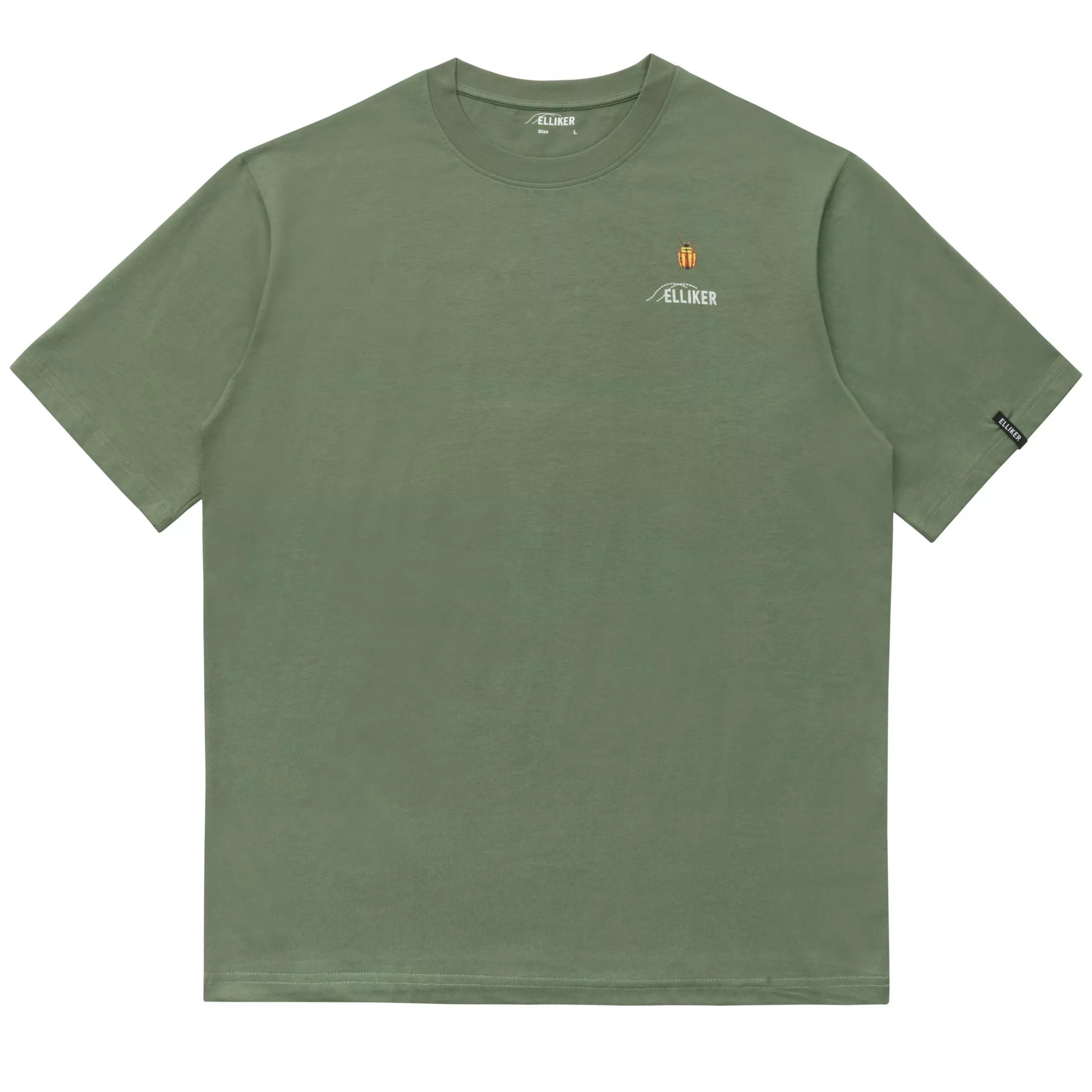 Elliker Rill Bug Print Short Sleeve Tee - Dark Mint