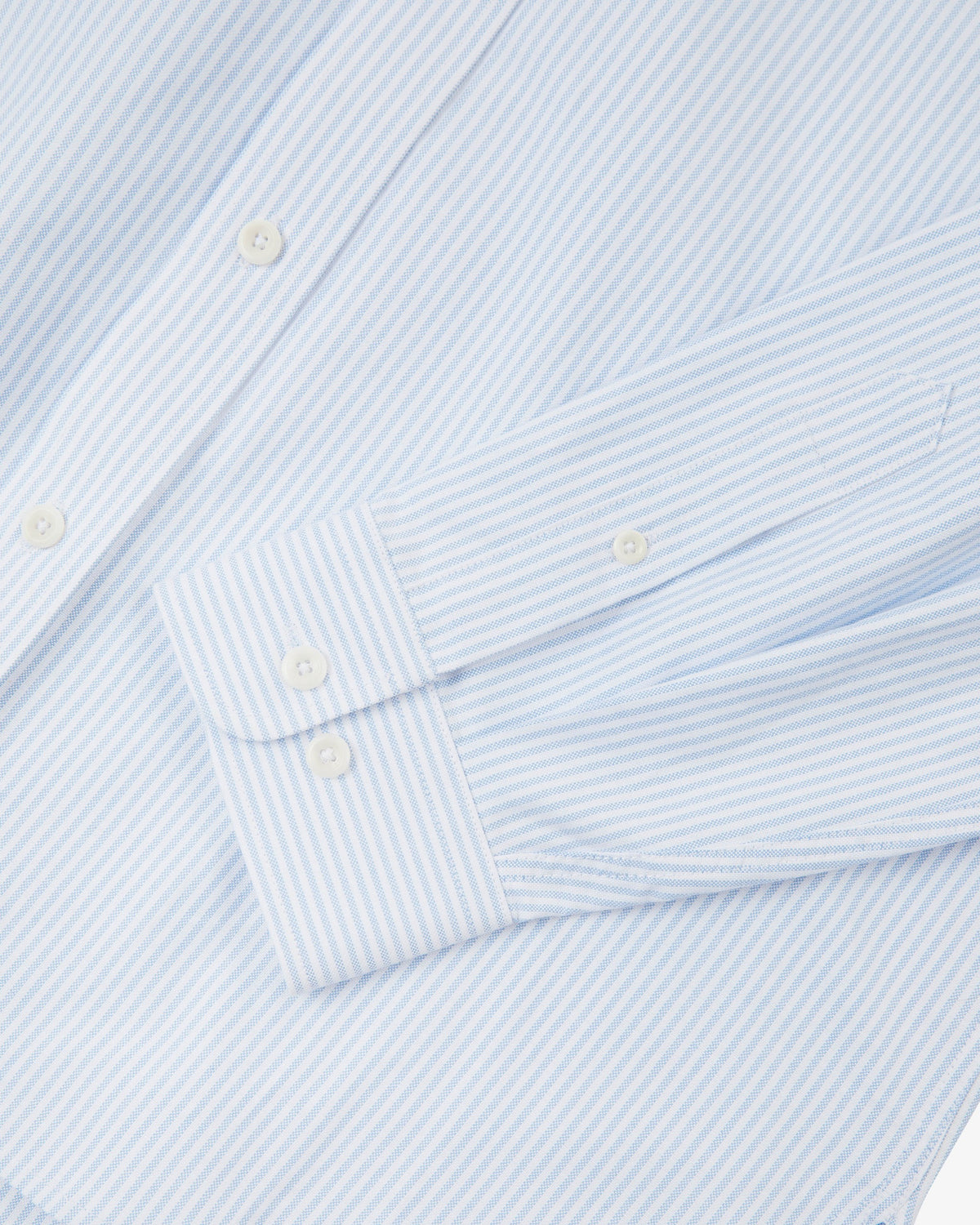 Uskees Advanced Oxford Shirt - Baby Blue Pinstripe